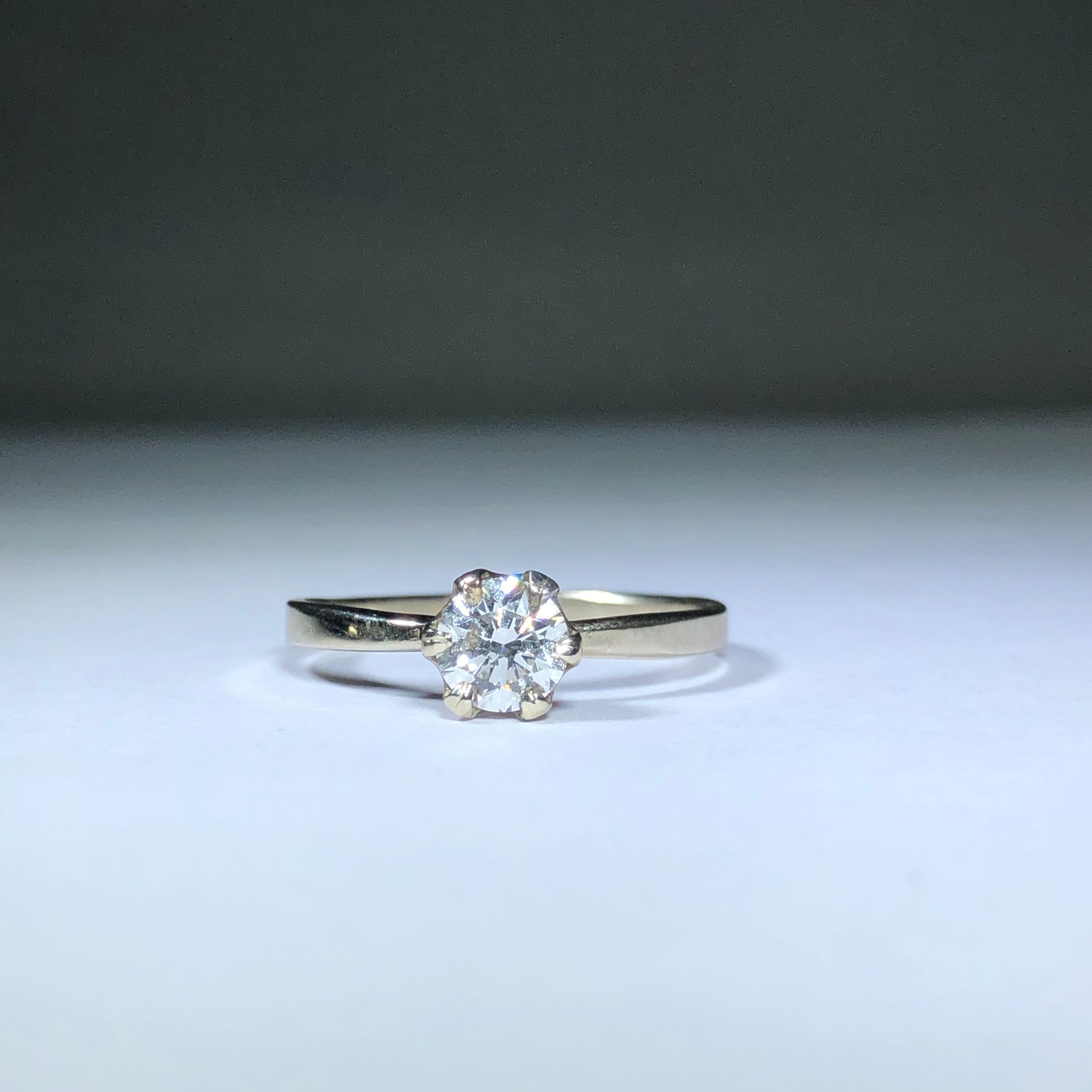 The 6 prong Moissanite Solitaire