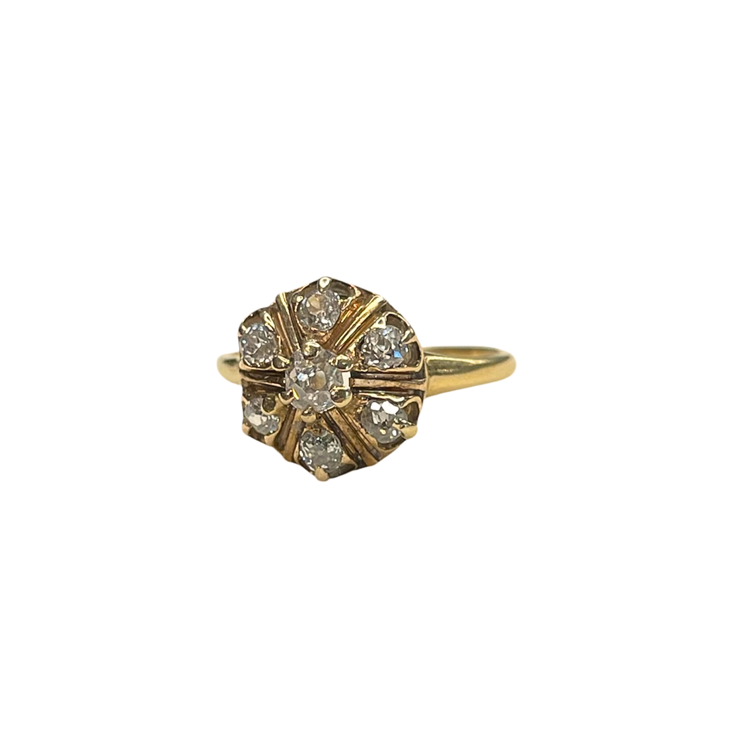 Antique Diamond Cluster Ring