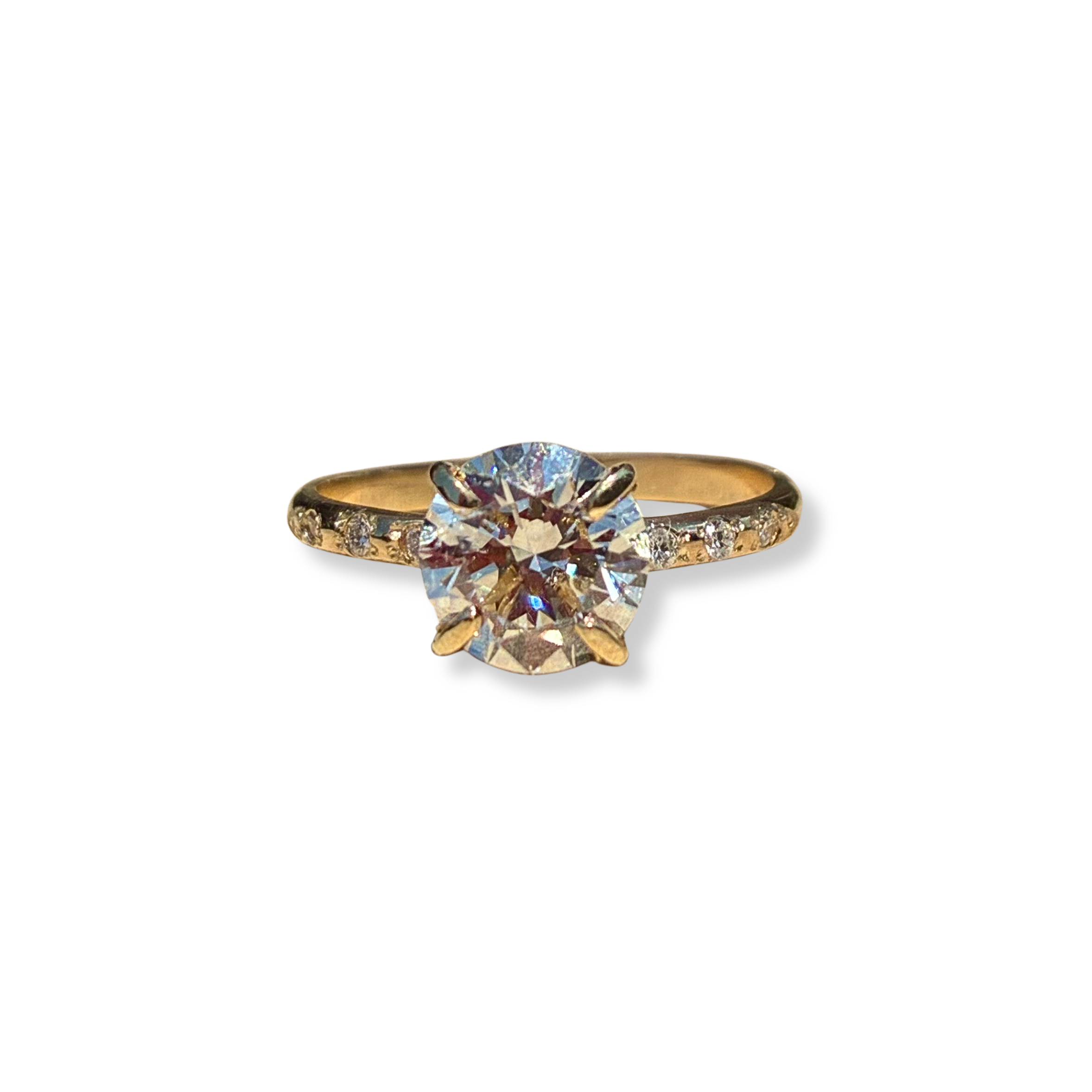 Lab-Created Celestial Engagement Ring