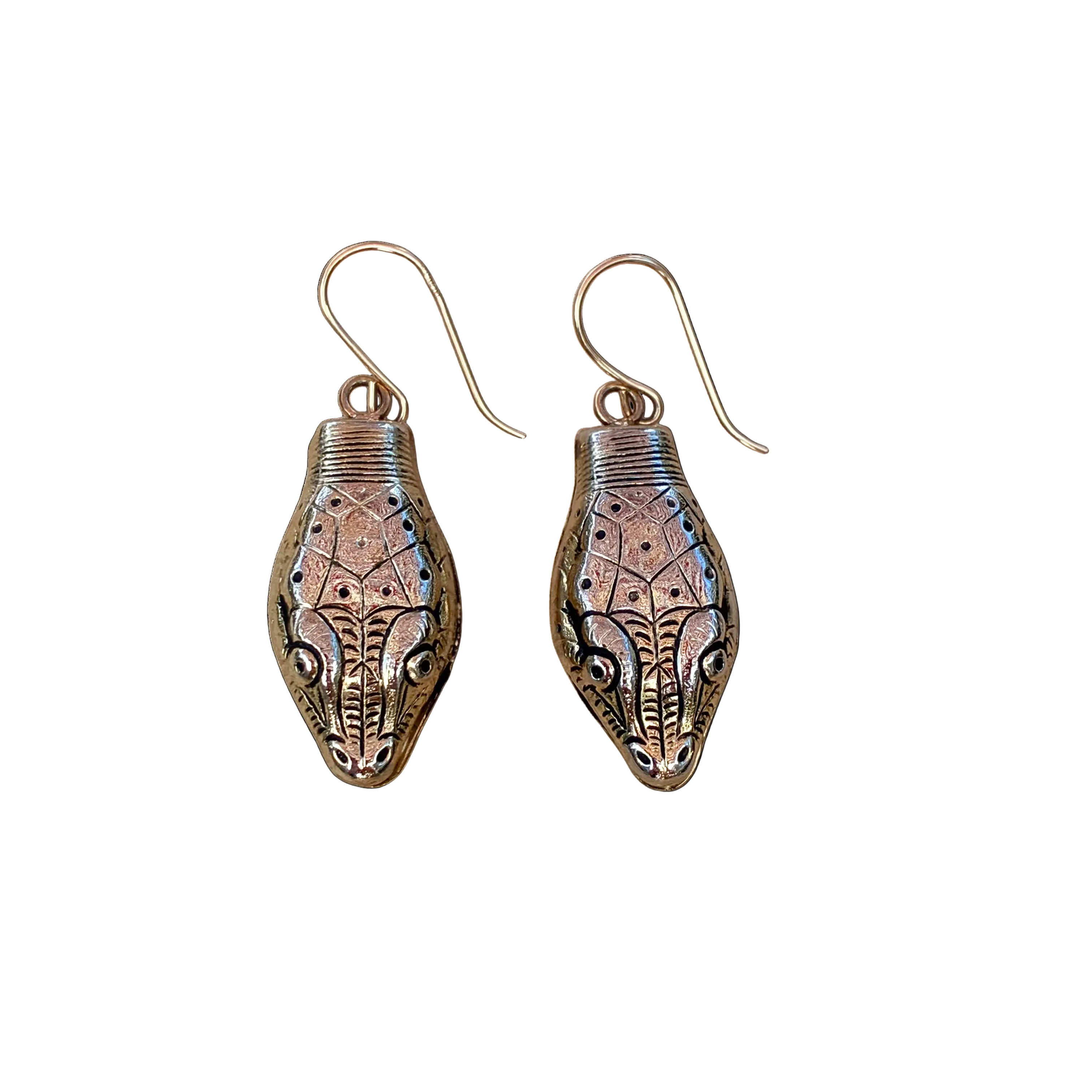Whiting and Davis Snake Earrings