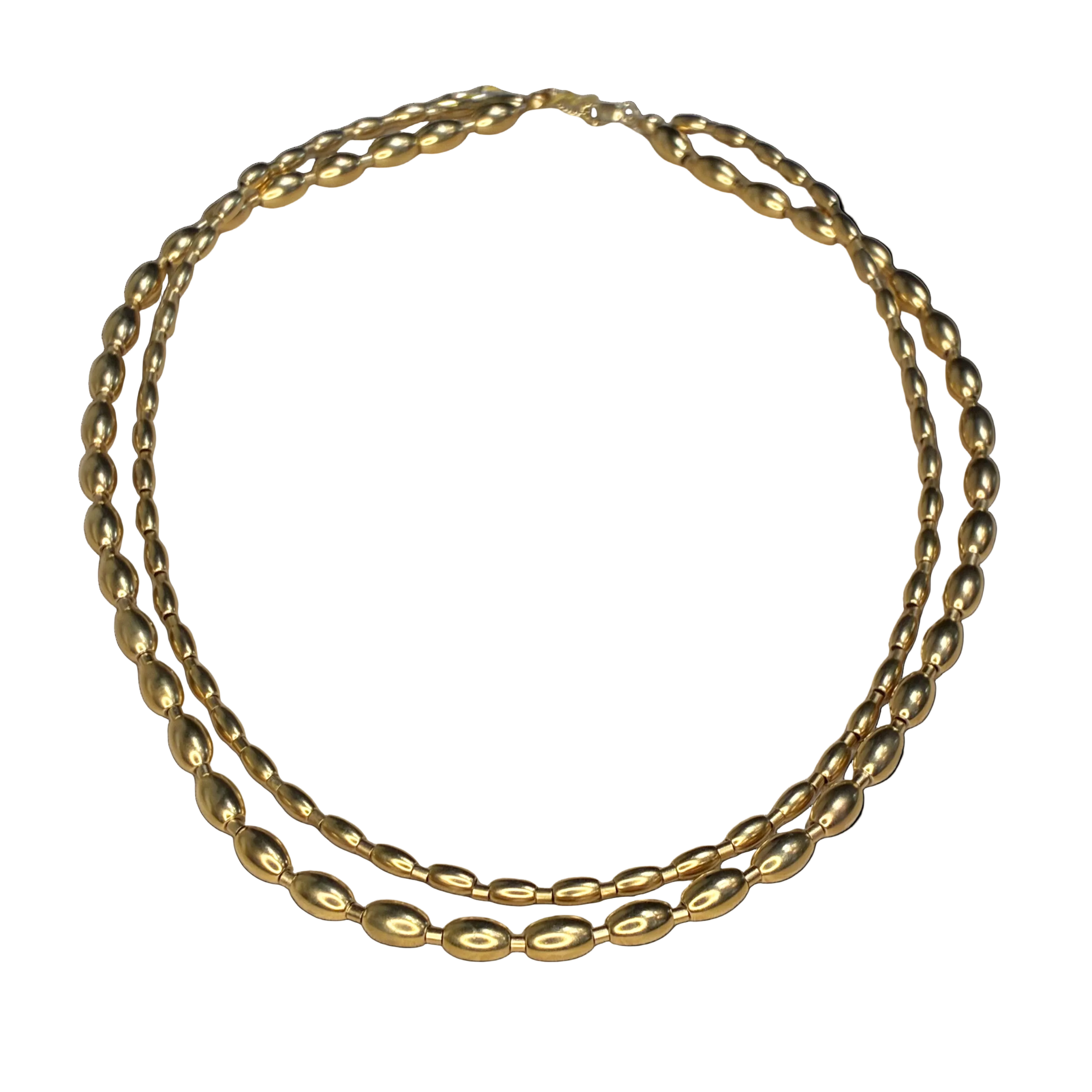 Vintage Gold Beaded Necklace