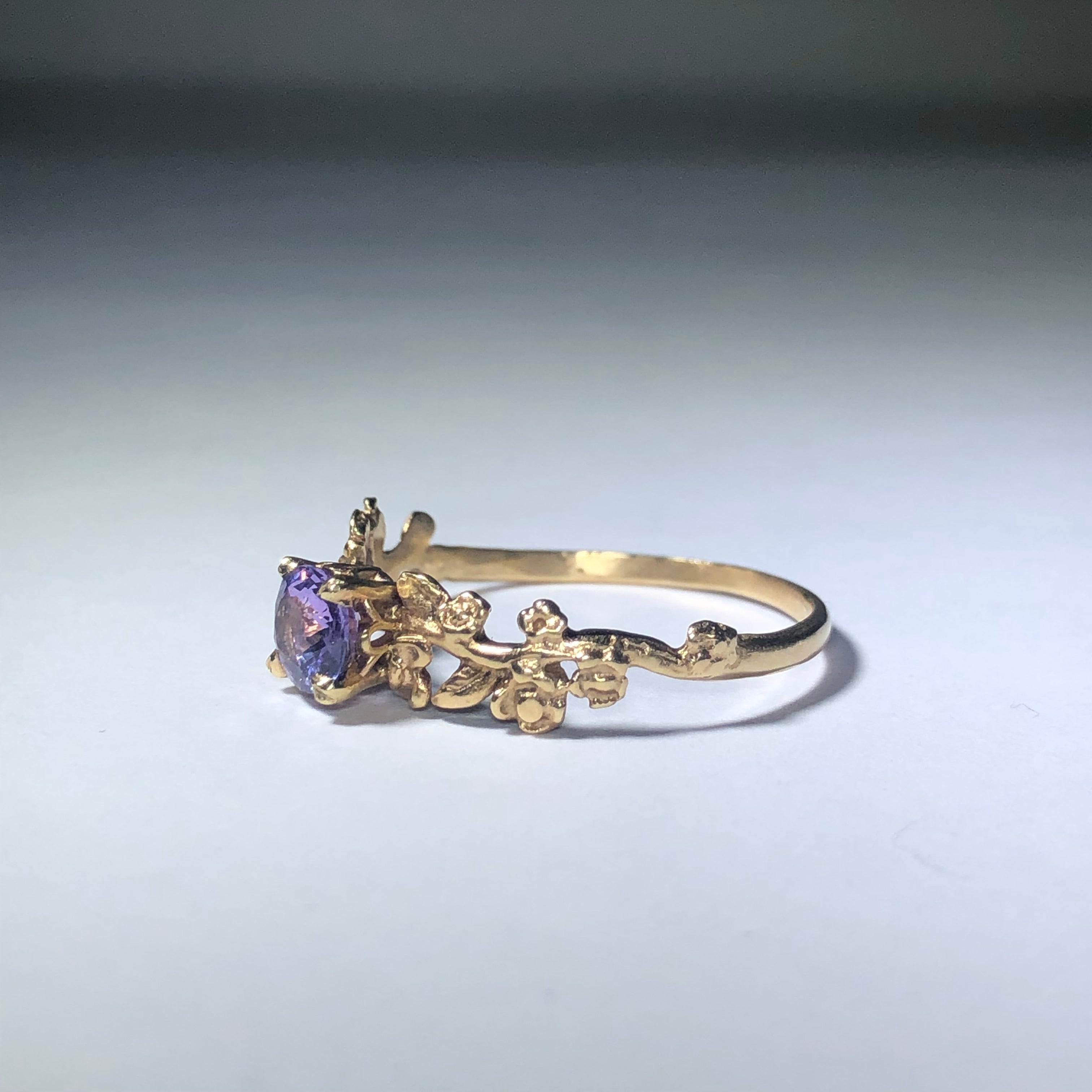 Lavender Sapphire Garland Ring