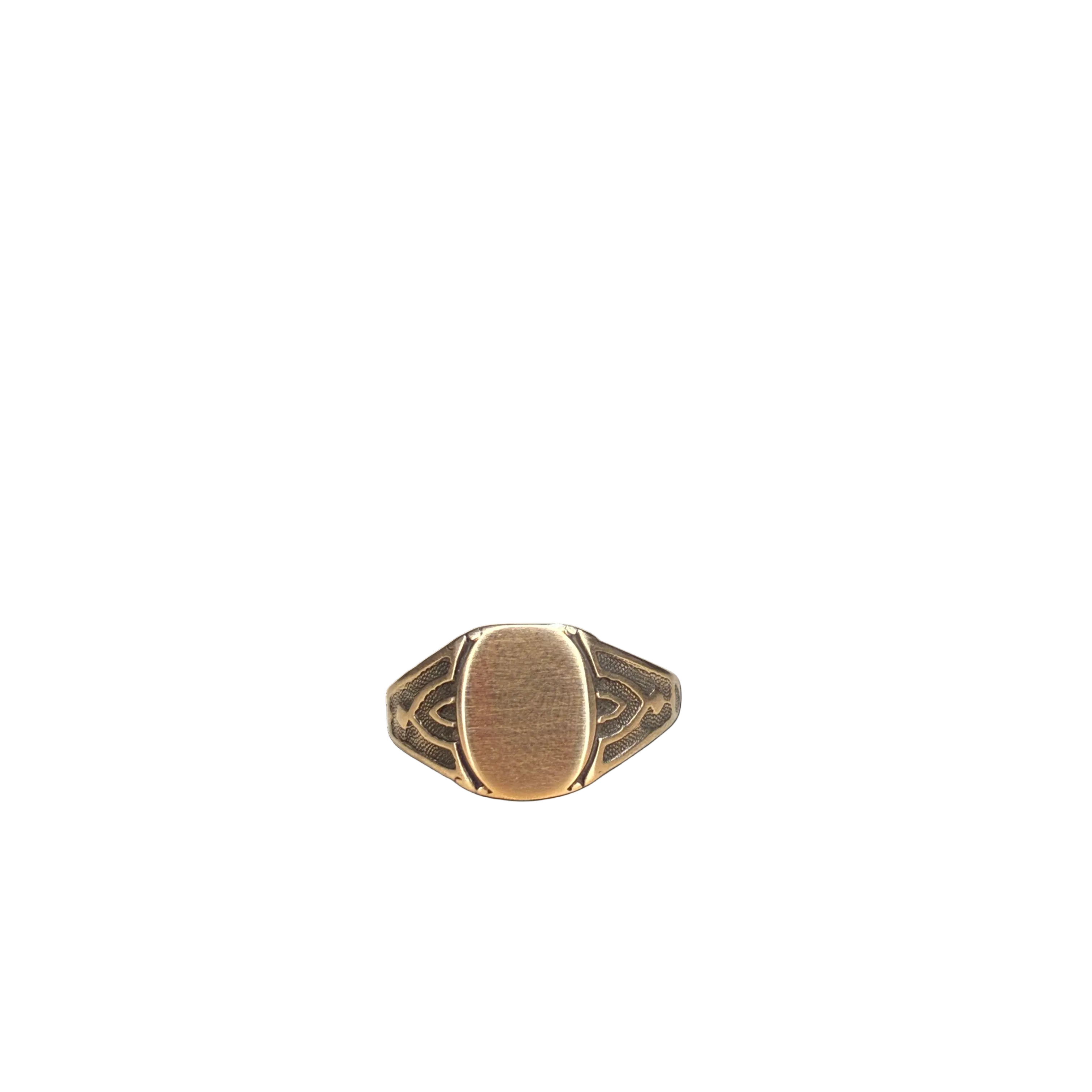 Antique Victorian 10k Gold Signet Ring