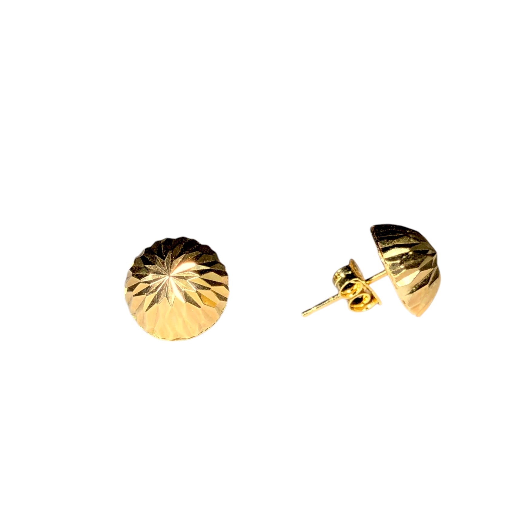 Vintage 14k Dome Earrings