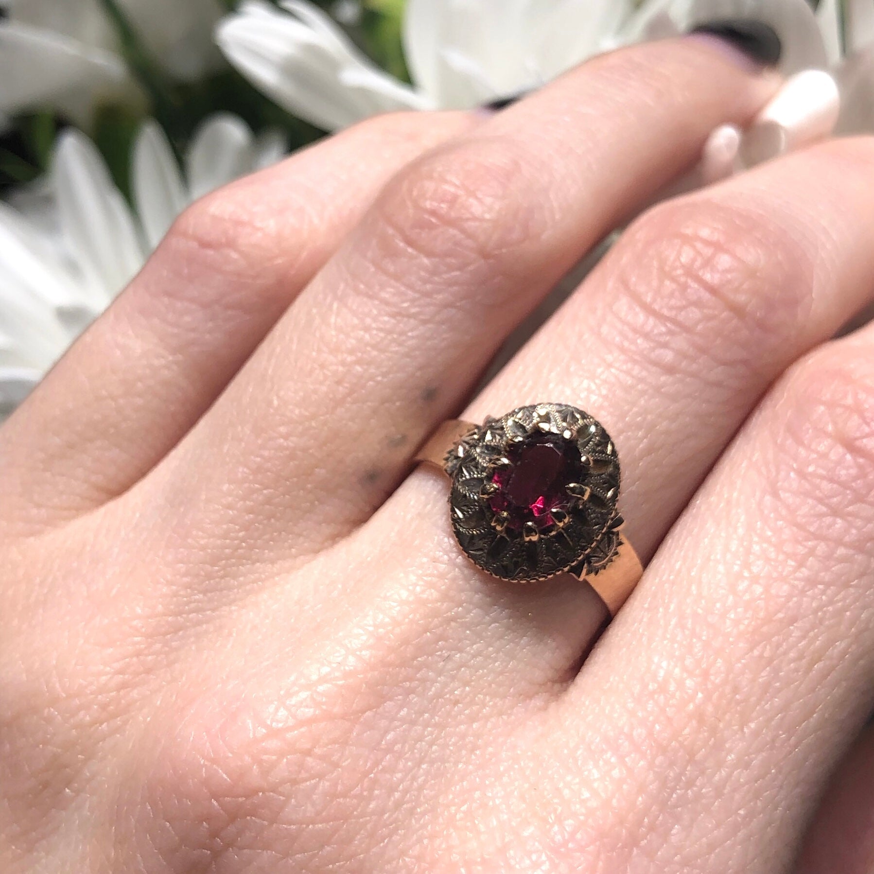 Victorian Garnet Ring