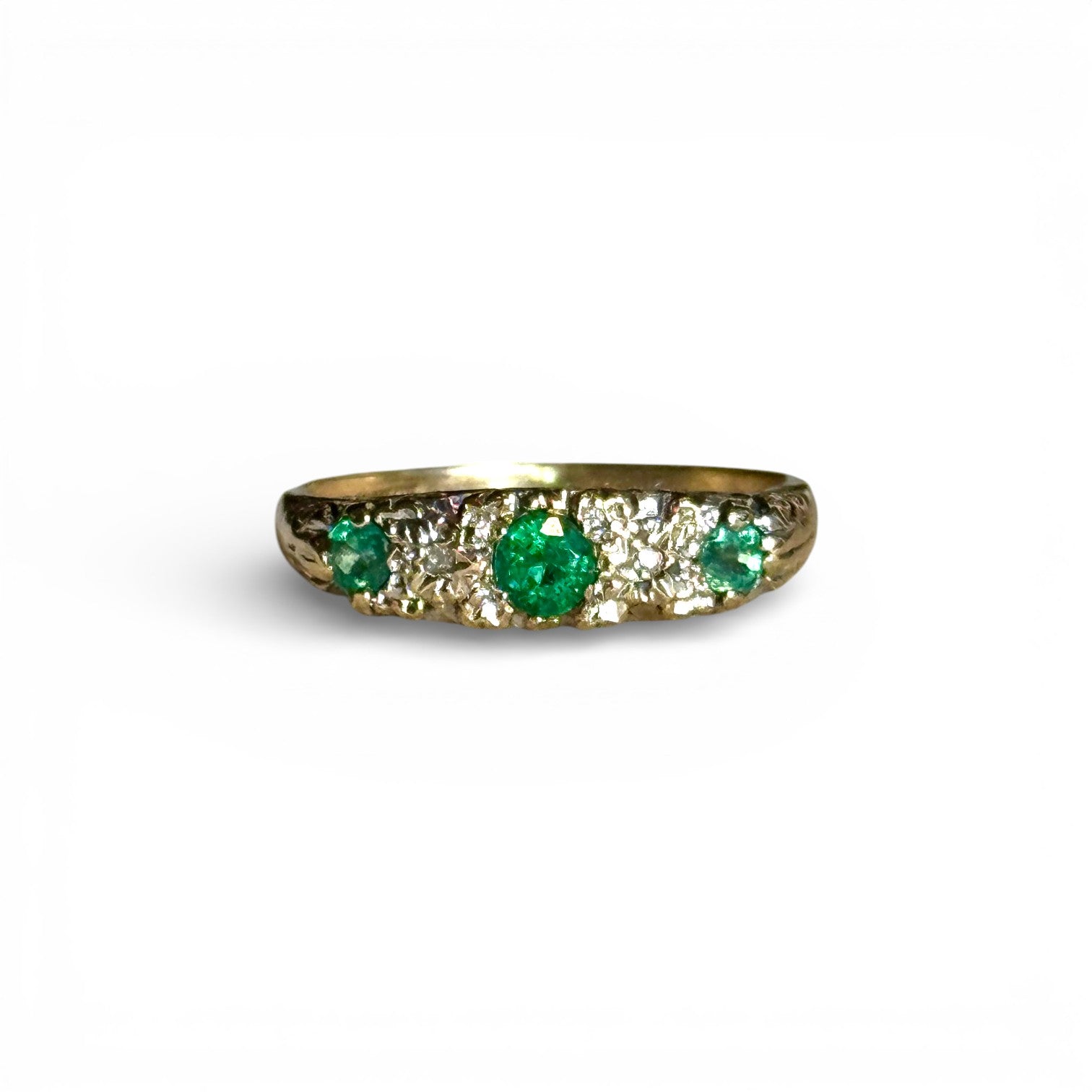 Antique Emerald and Diamond ring
