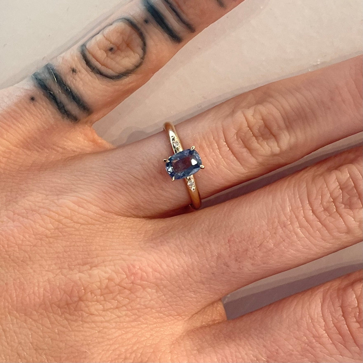 Sapphire and Diamond Ring