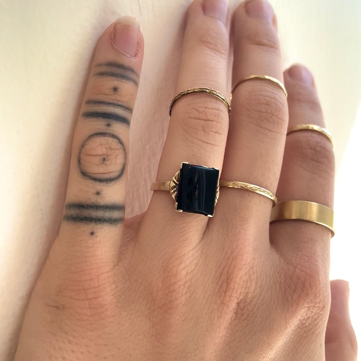 VIntage Onyx Ring