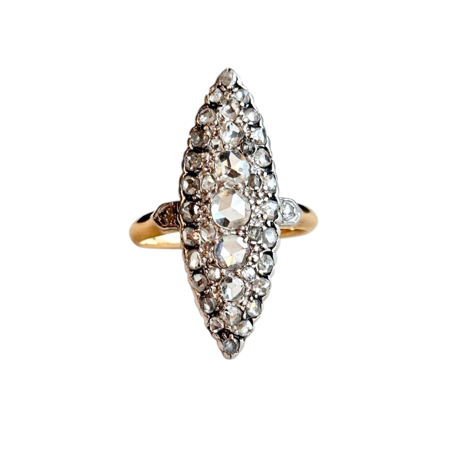 Antique Georgian Diamond Navette Ring