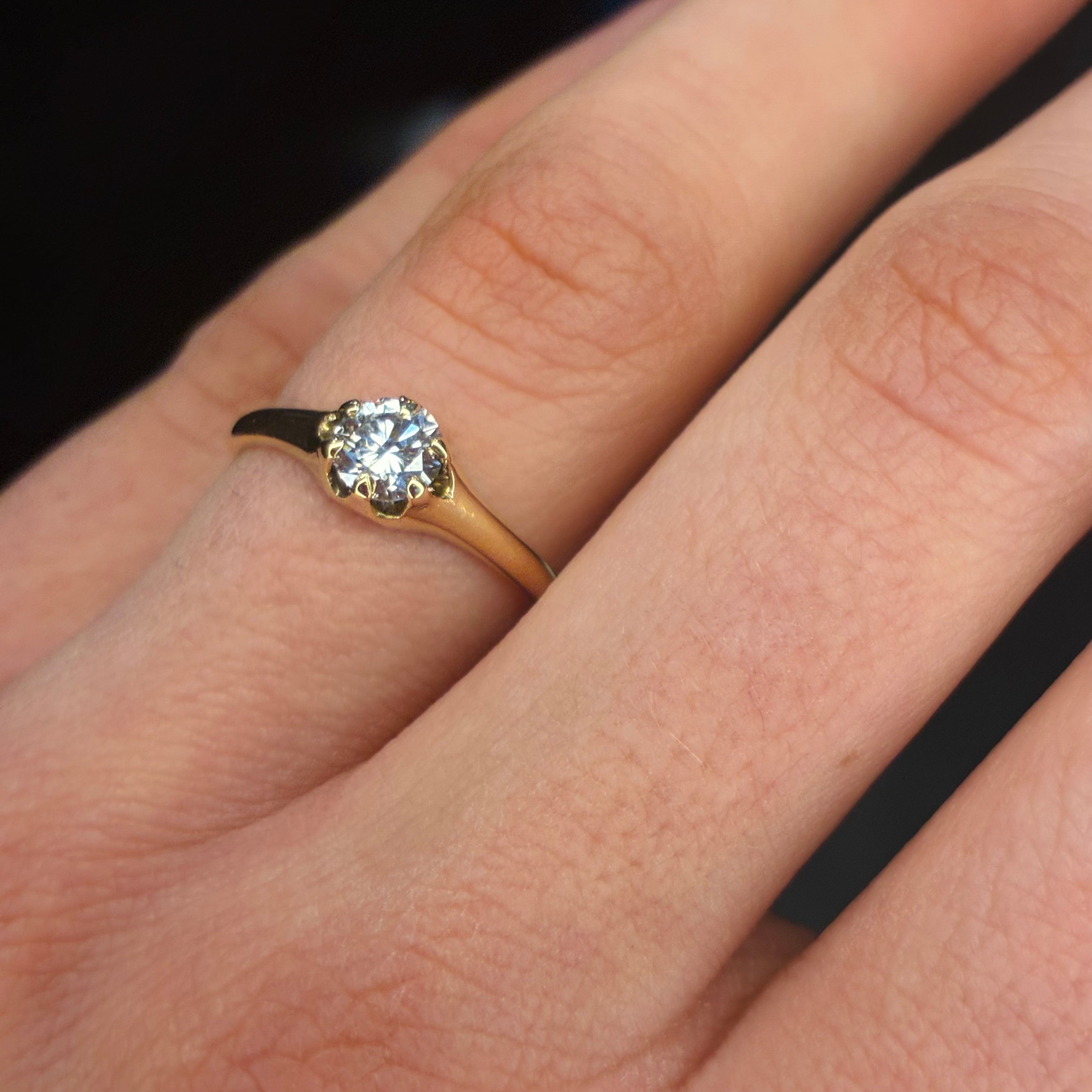 Antique Buttercup Diamond Ring