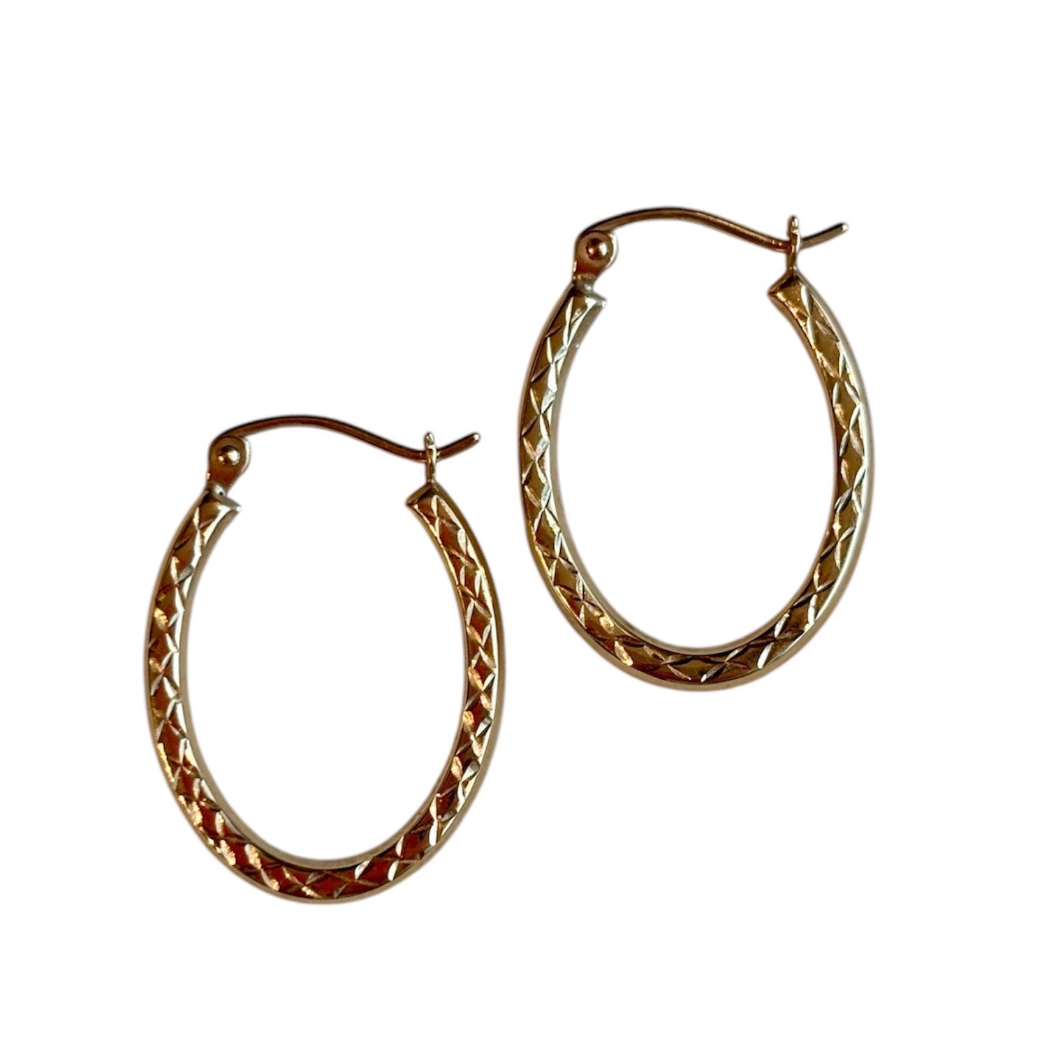 Vintage Oval Hoops