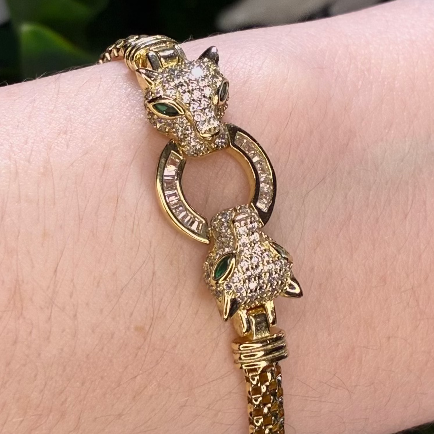 Vintage Double Jaguar Bracelet