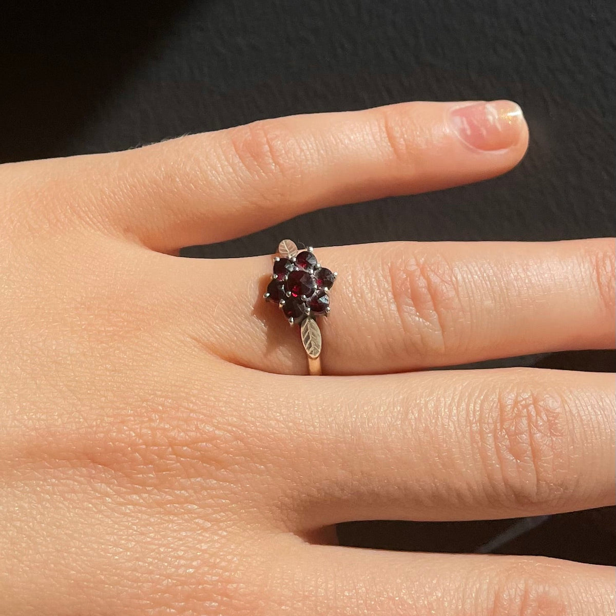 Antique Victorian Bohemian Garnet Ring