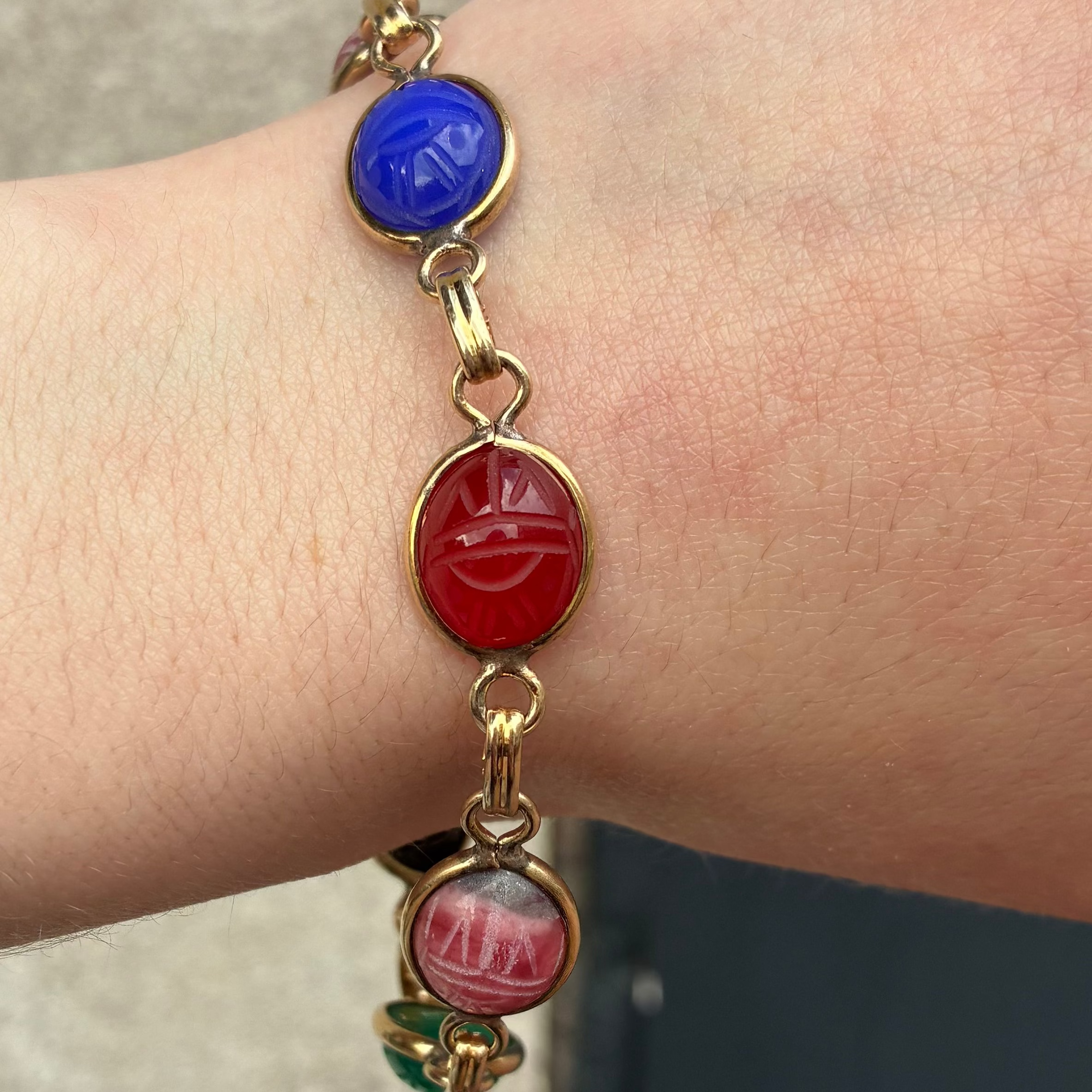 Vintage Scarab Bracelet