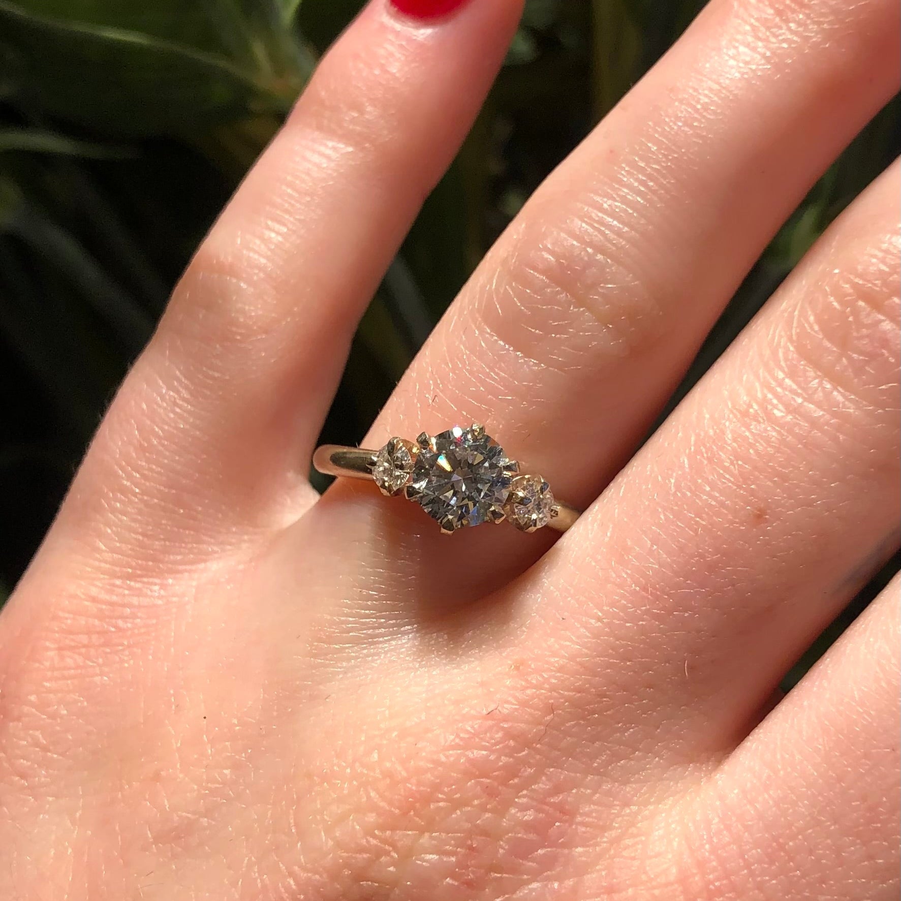 Trio Engagement Ring