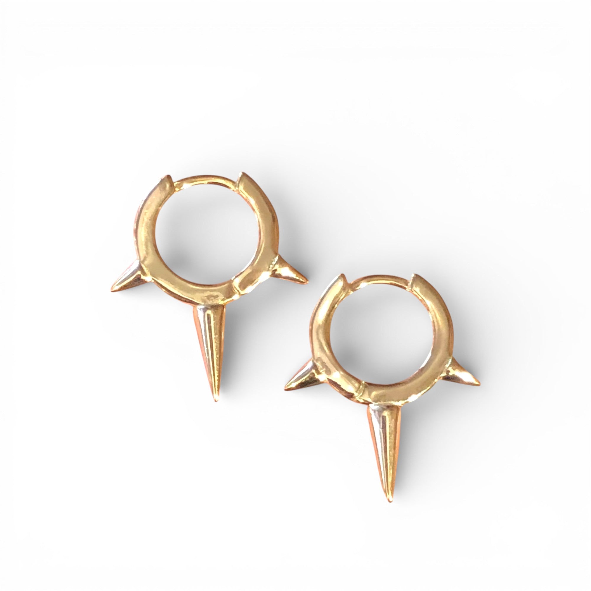 Spiked Huggie Hoops (One Off Style!)