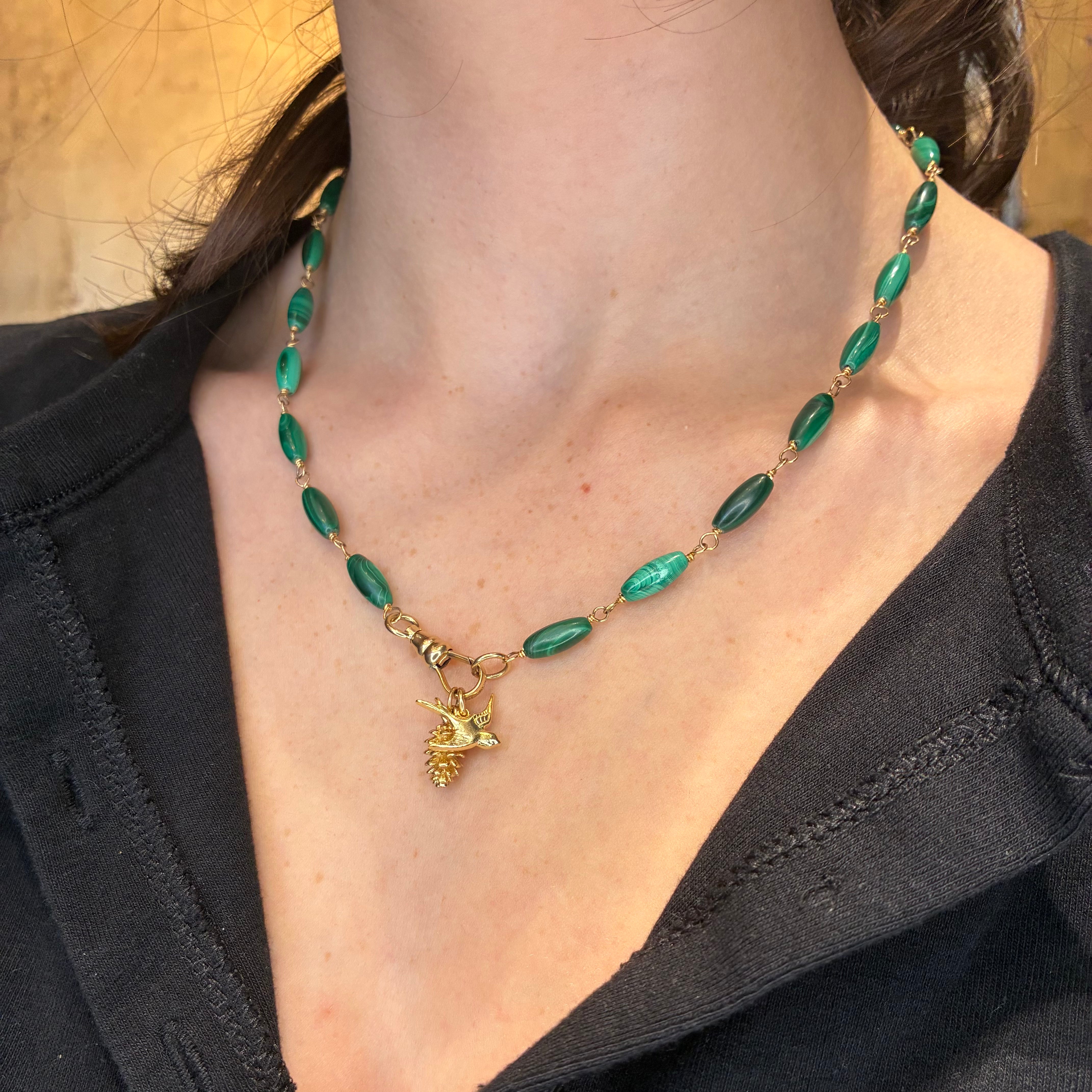 Vintage Malachite Necklace