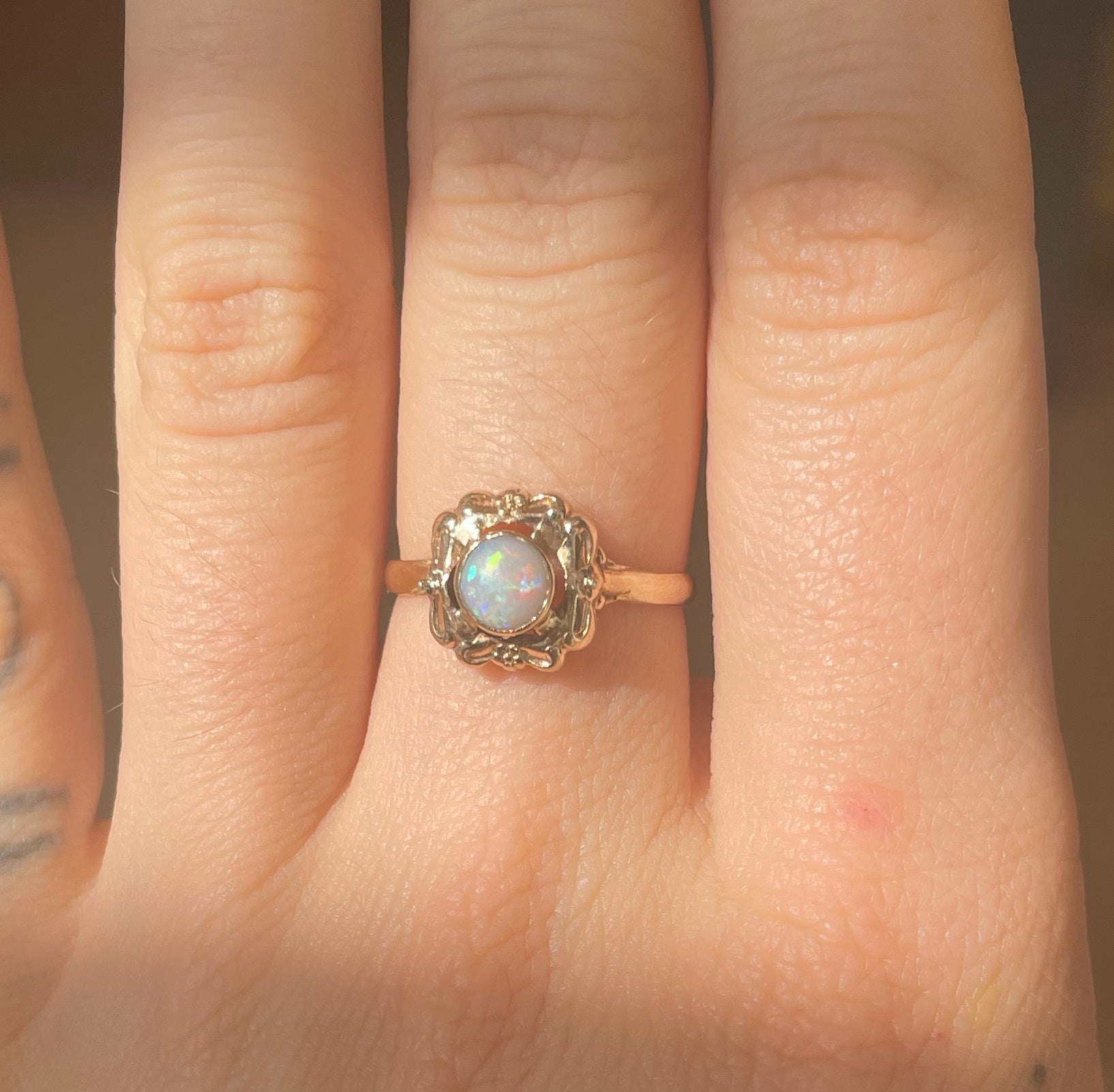 Antique 14k Opal Ring