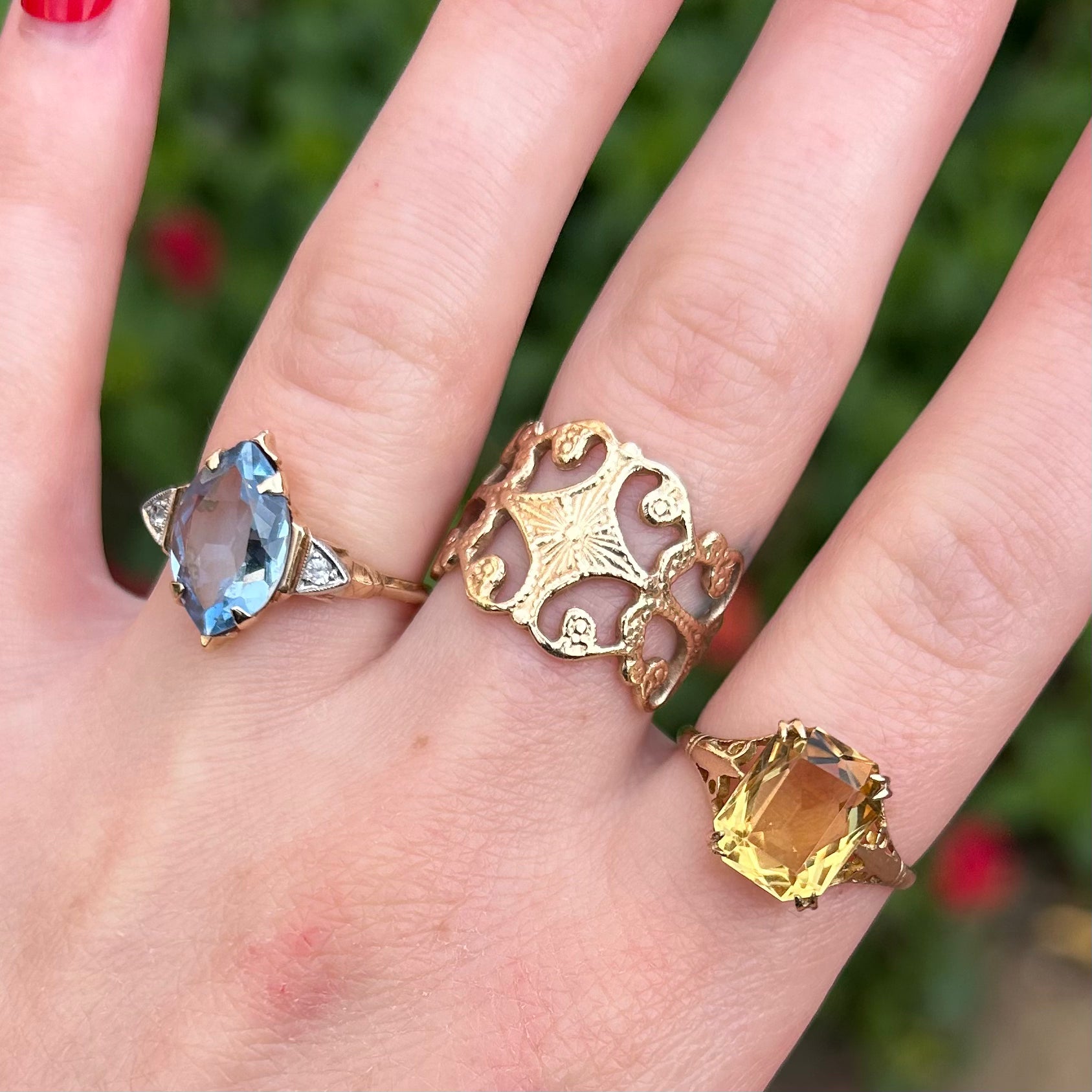 Antique Citrine Ring