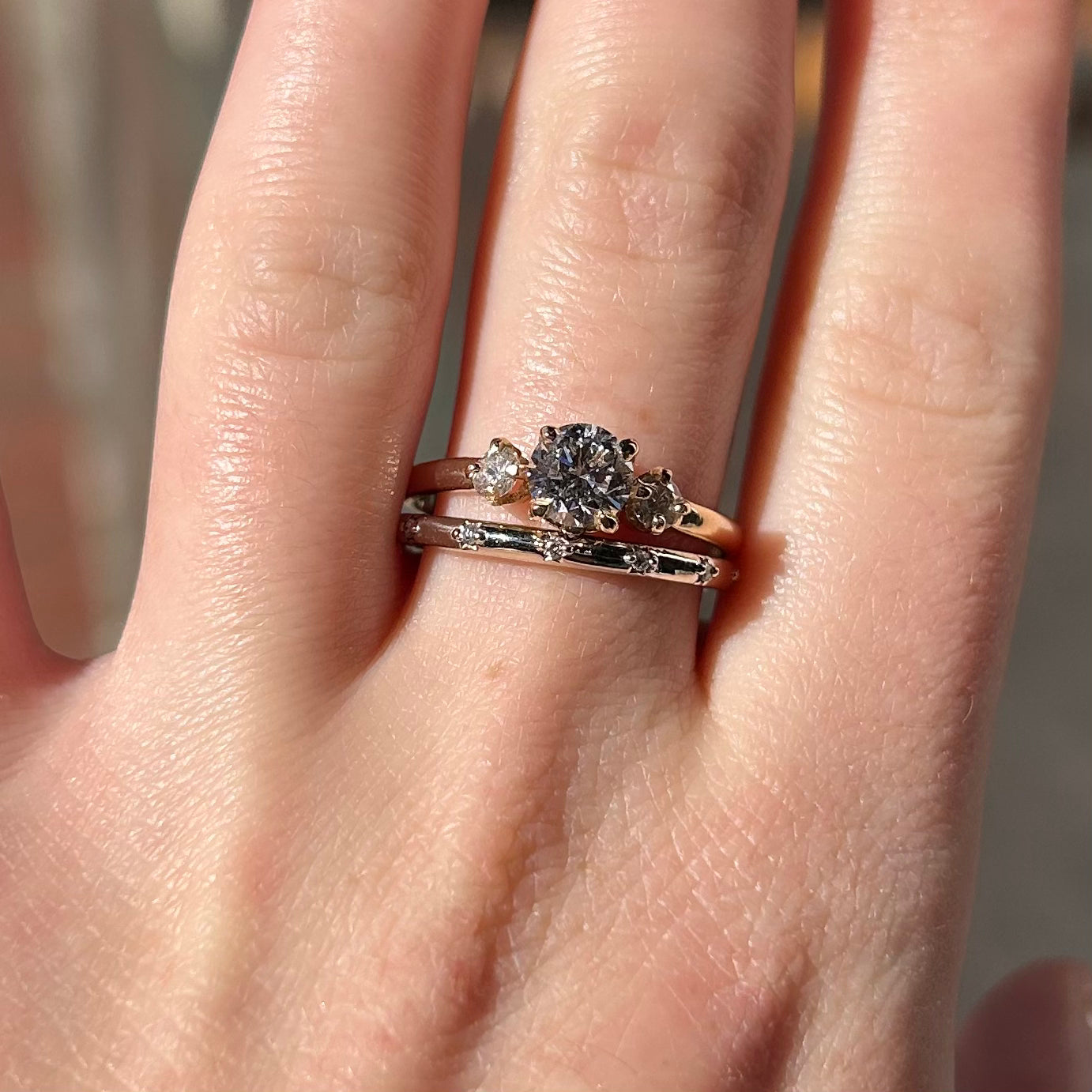 Classic Trio Engagement Ring