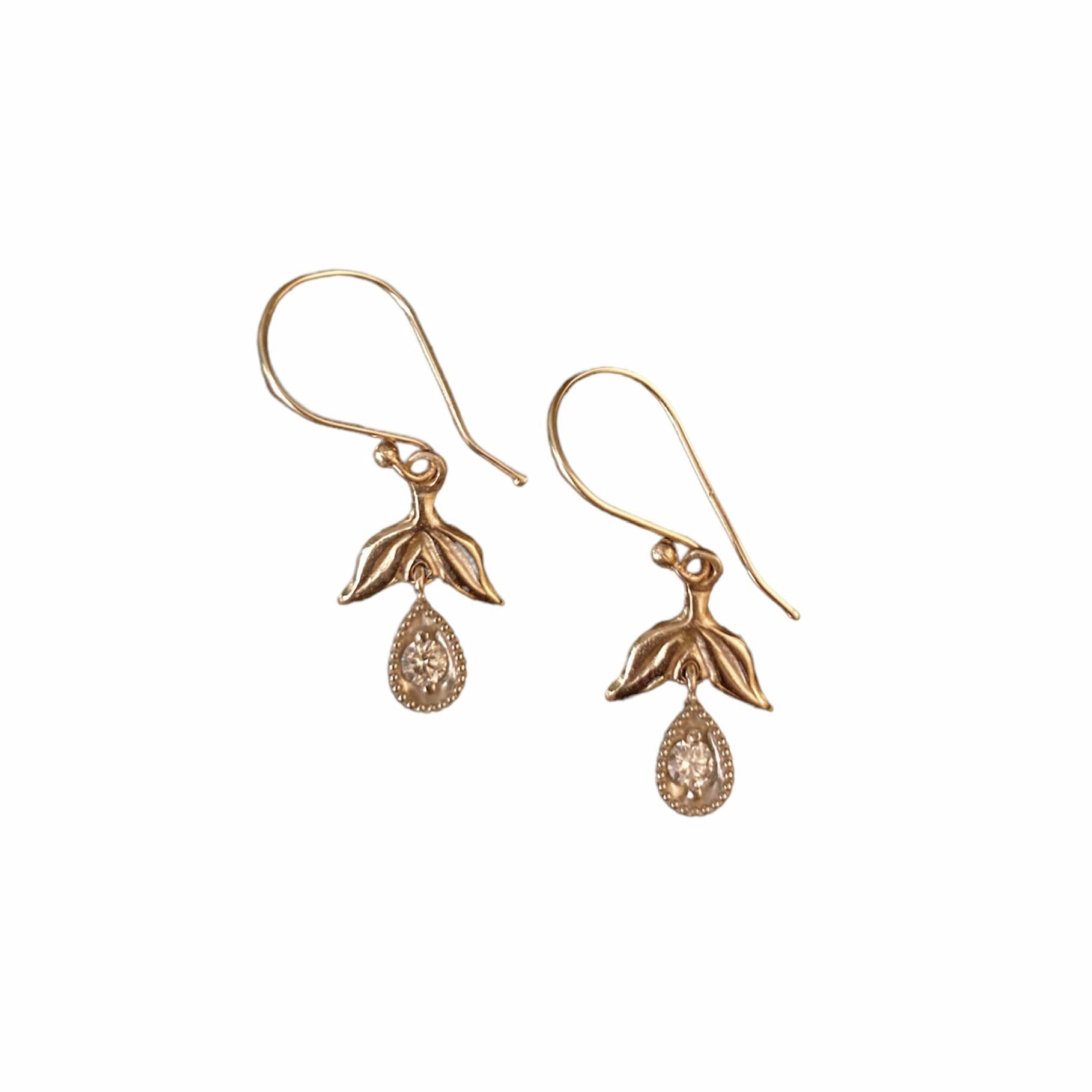 14k Diamond Berry Earrings