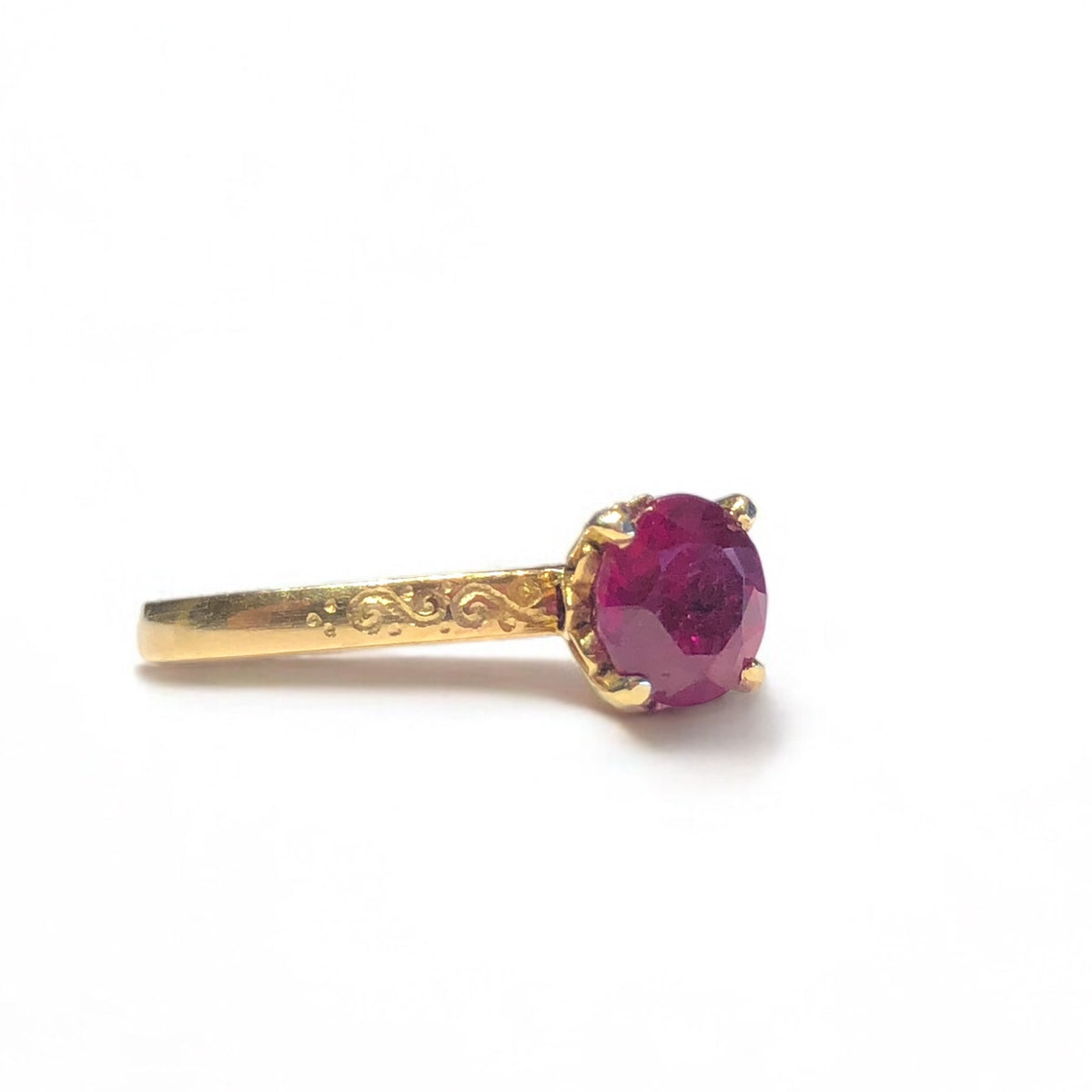 Ruby Solitaire Ring