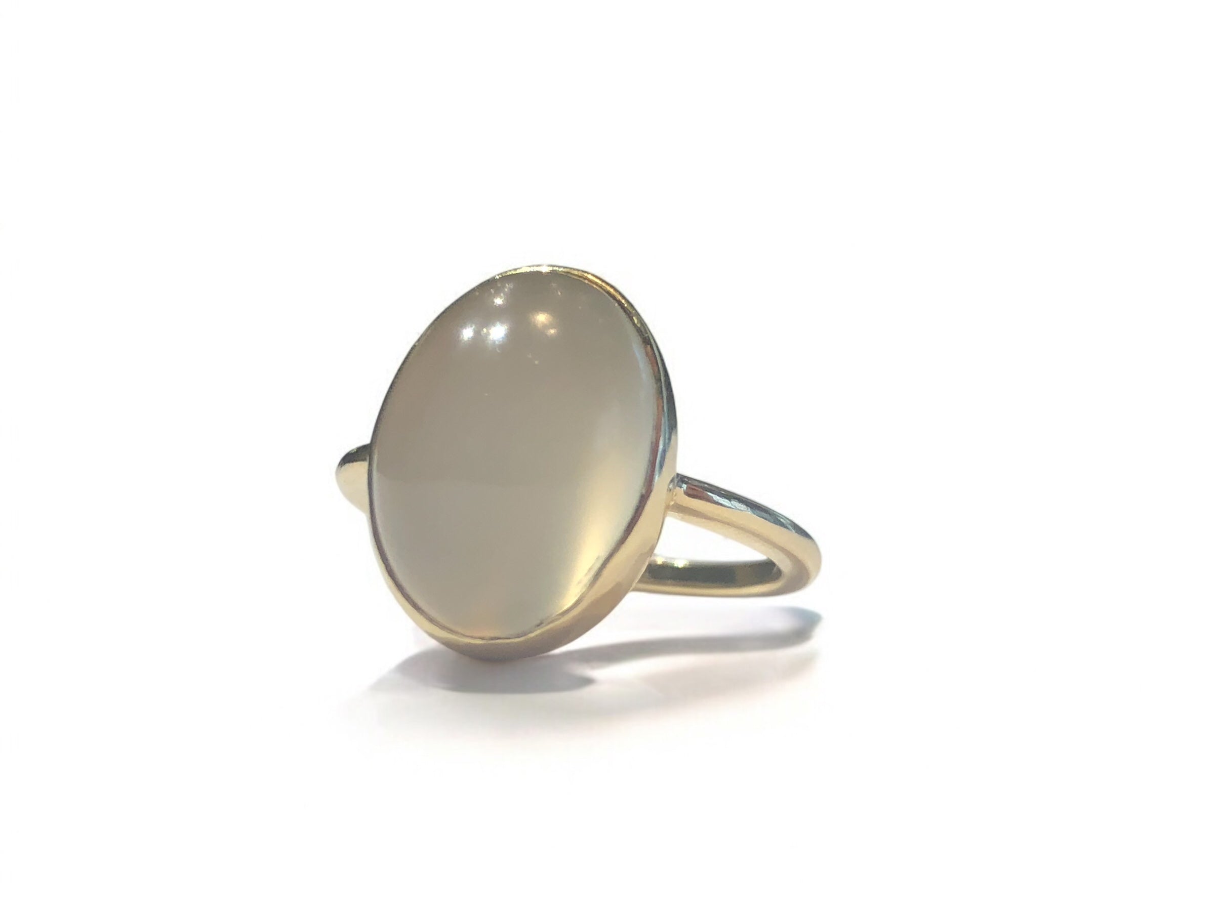 Moonstone Cabochon Solitaire