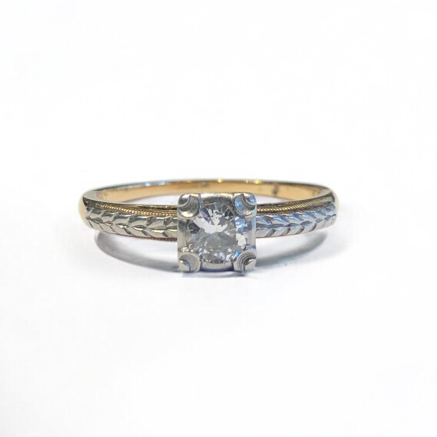 Antique Art Deco Illusion-set Engagement Ring