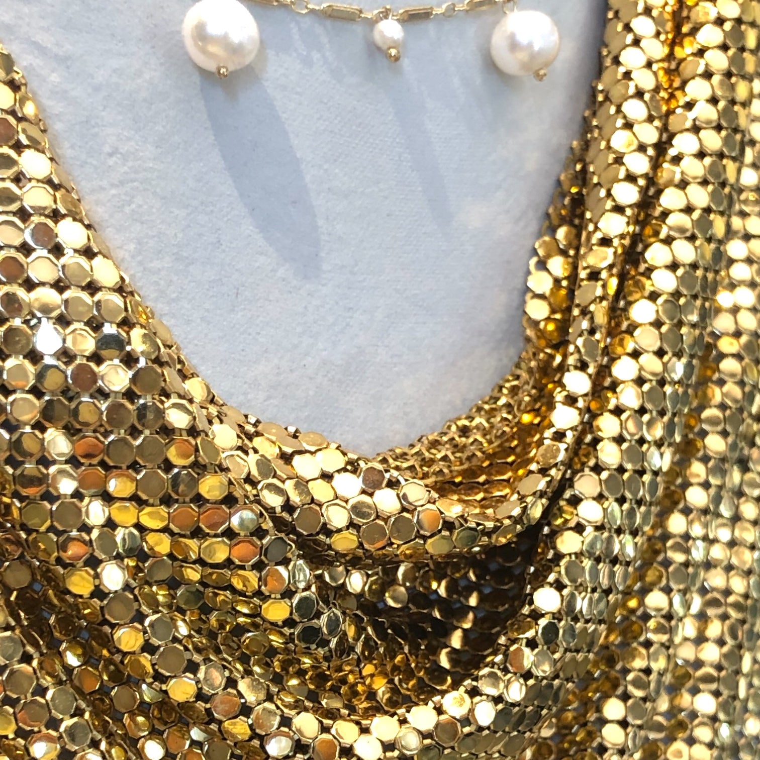 Vintage Whiting & Davis Bib Scarf