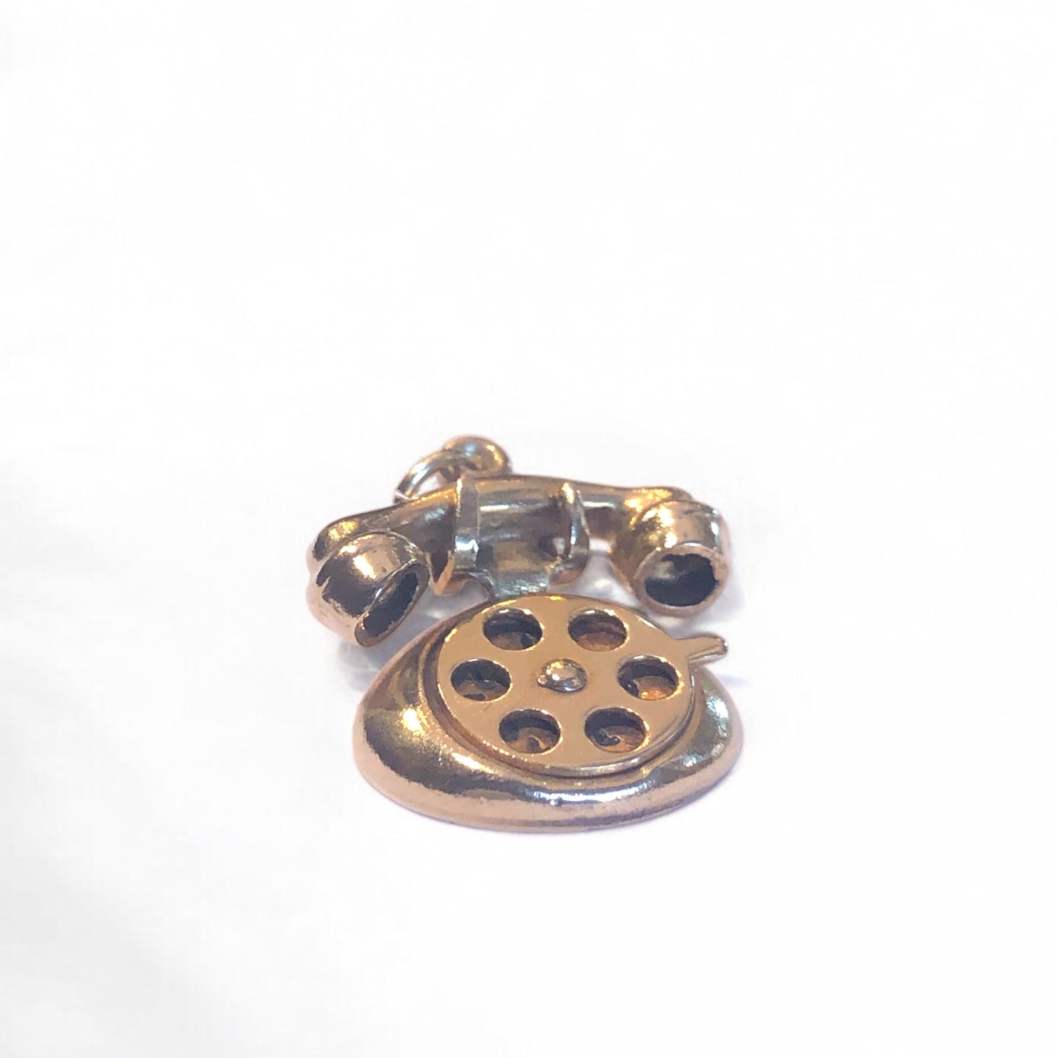 Vintage 10k Telephone Charm