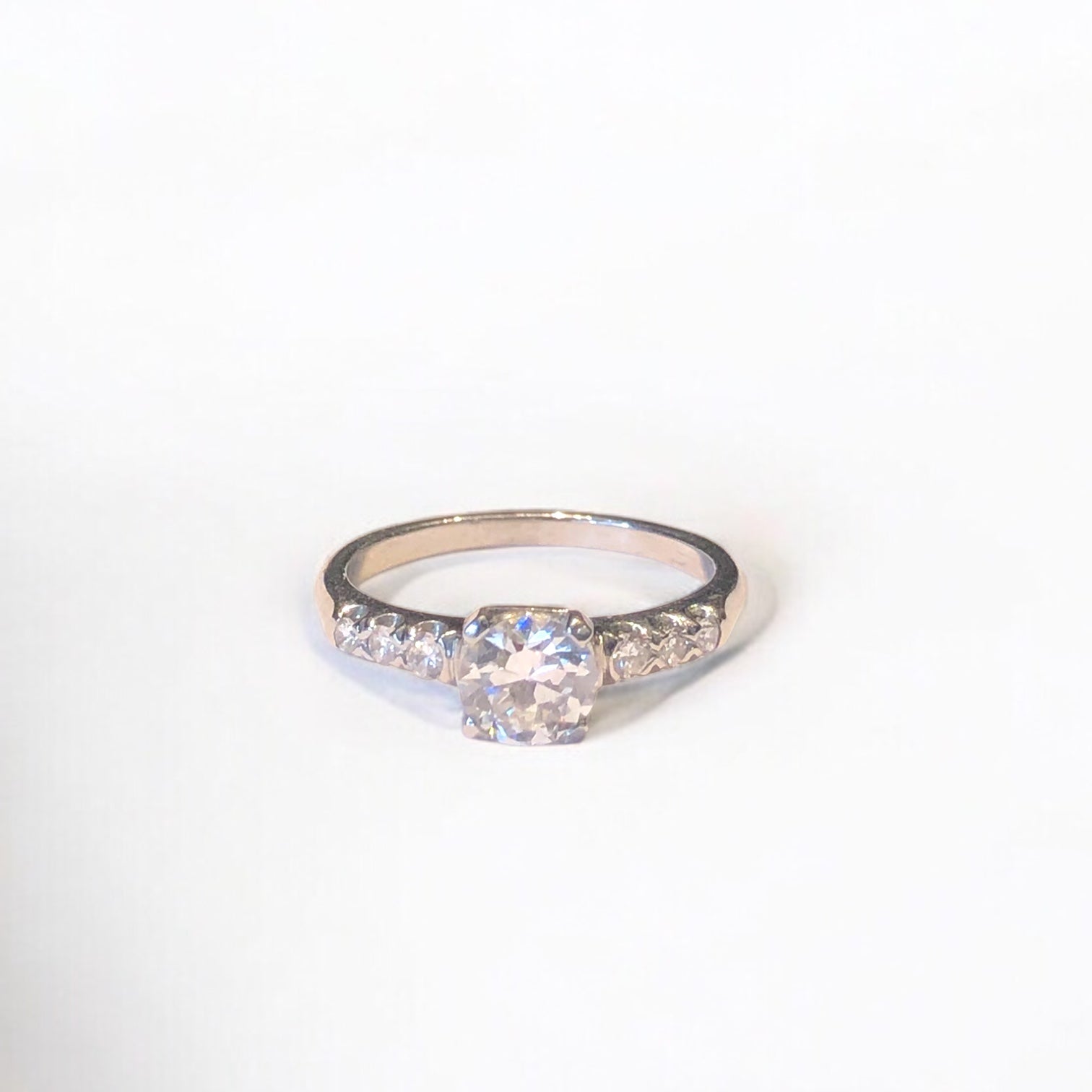 Art Deco Platinum Engagement Ring