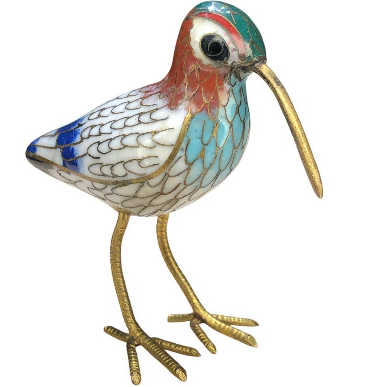 Vintage Cloisonné Enamel Birds