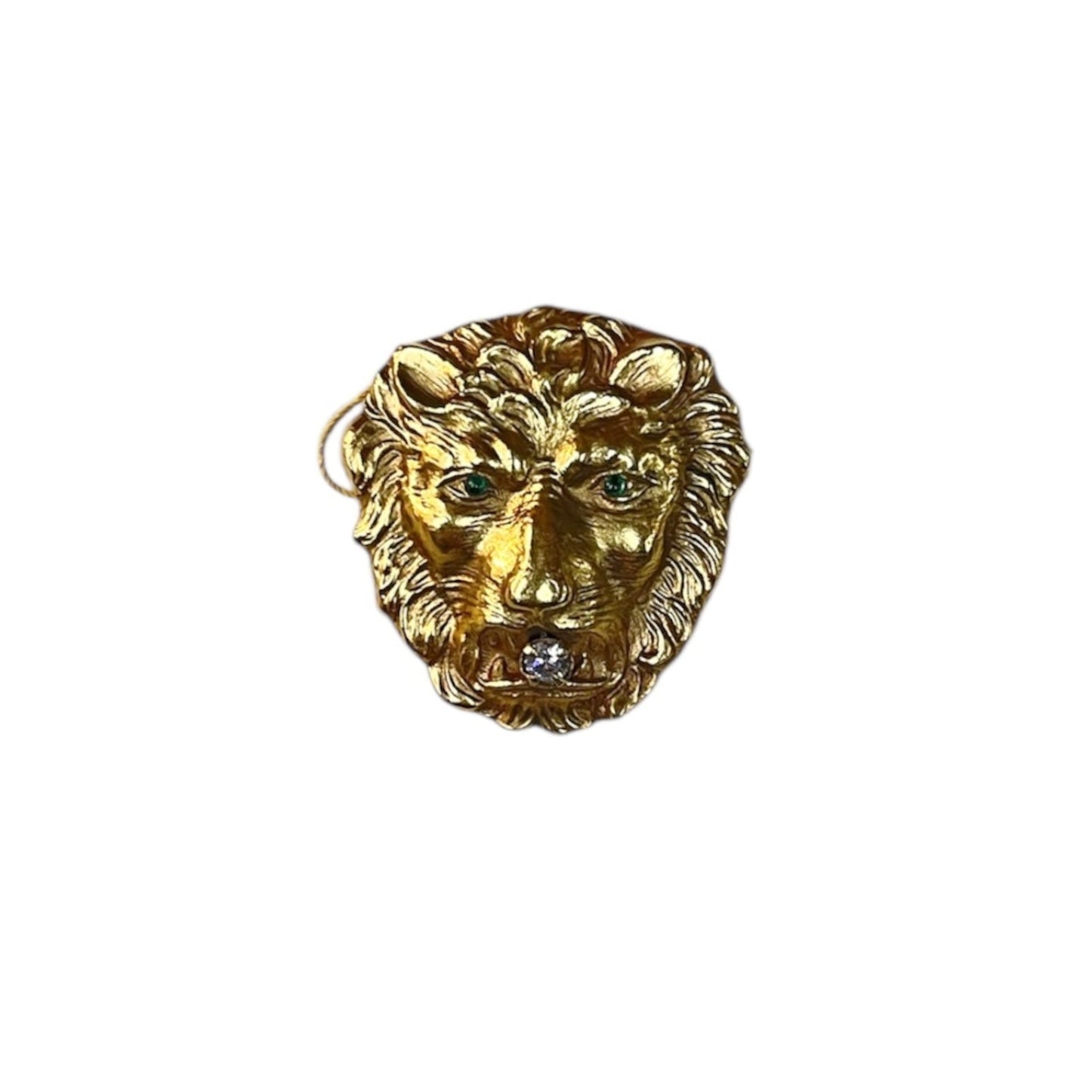 antique pin, gold fill pin, lion pin, antique lion pin, lion pin with diamonds, lion pin with emeralds, emerald pin, diamond pin, vintage pins, antique lapel pin, lapel pin, lapel, antique lapel, diamond lapel pin, emerald lapel pin