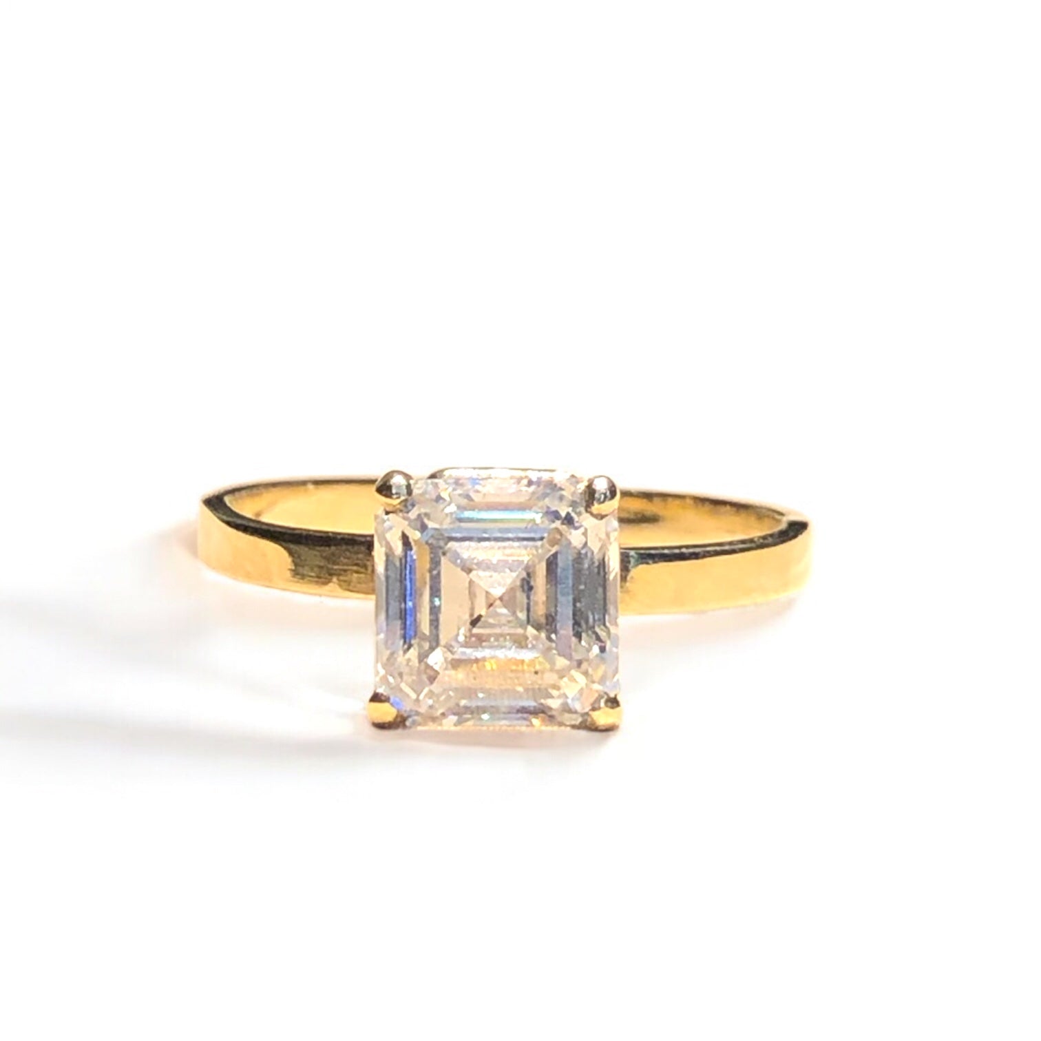 2ct Asscher Diamond Ring