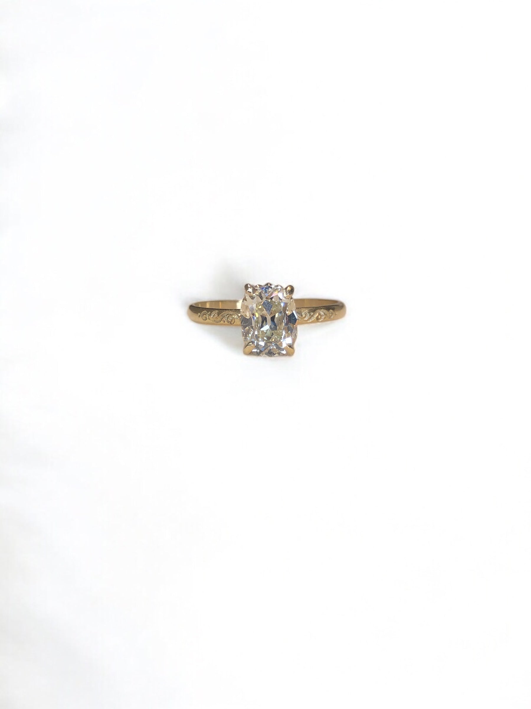 Old Mine Brilliant Engagement Ring