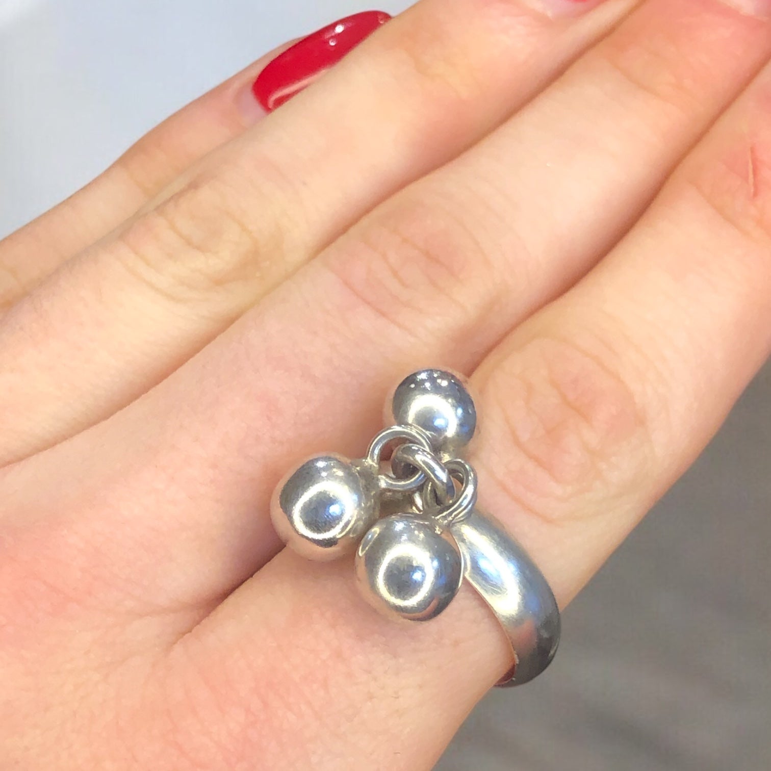 Vintage Sterling Silver Charm Ring