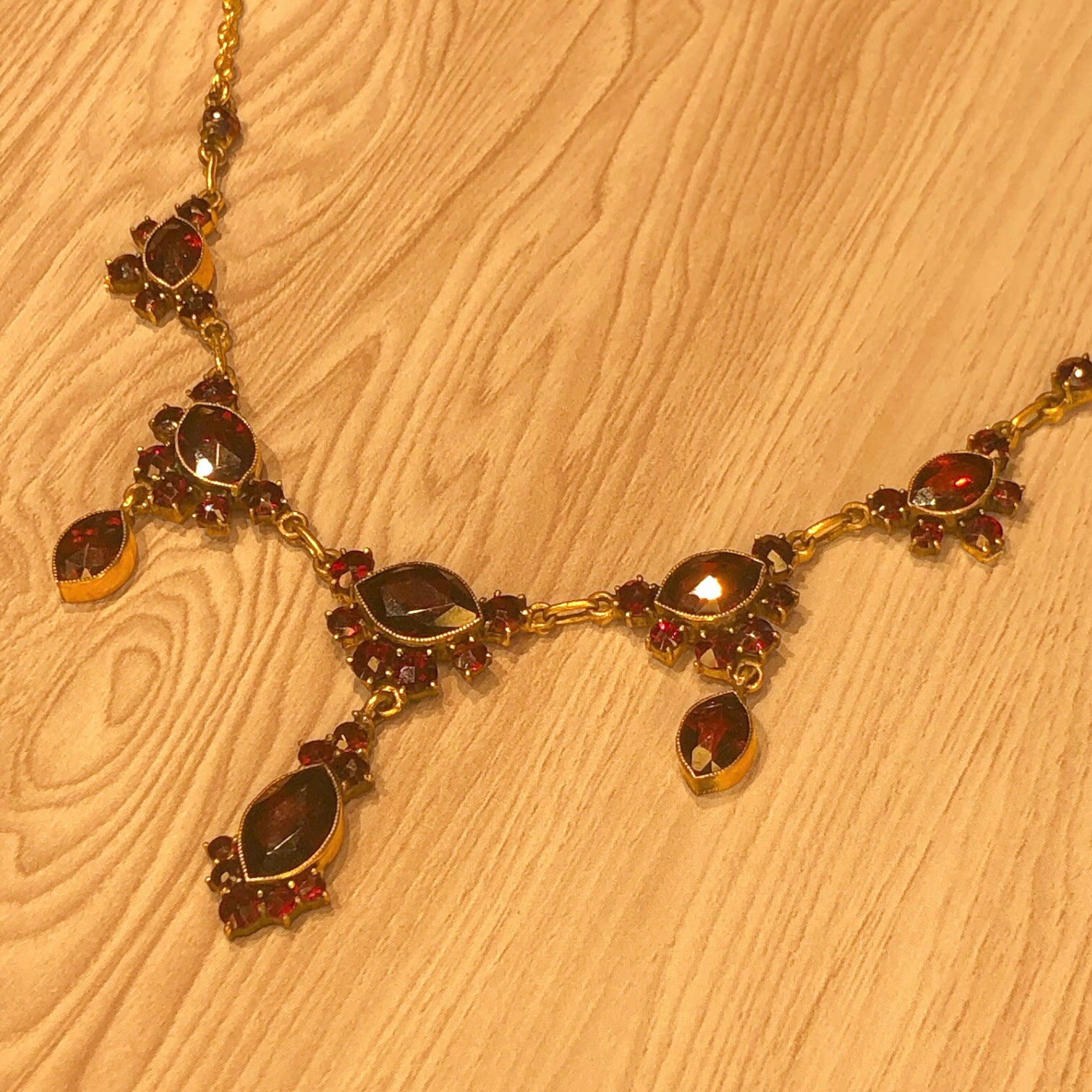 Amazing Victorian Bohemian Garnet Set