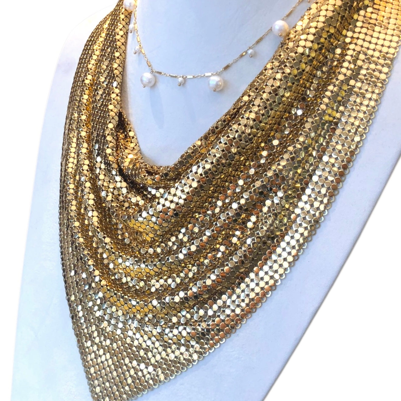 Vintage Whiting & Davis Bib Scarf