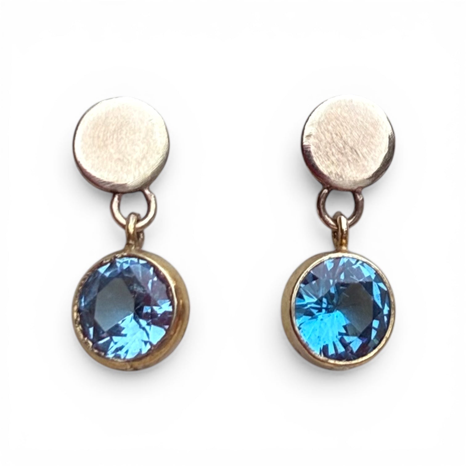 Gold Fill Disc and Gemstone Drops