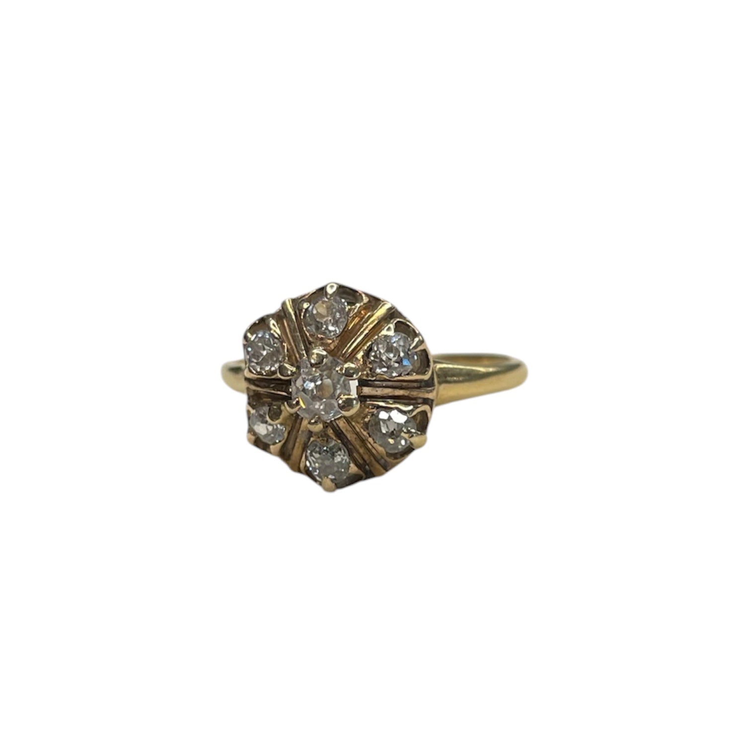 Antique Diamond Cluster Ring