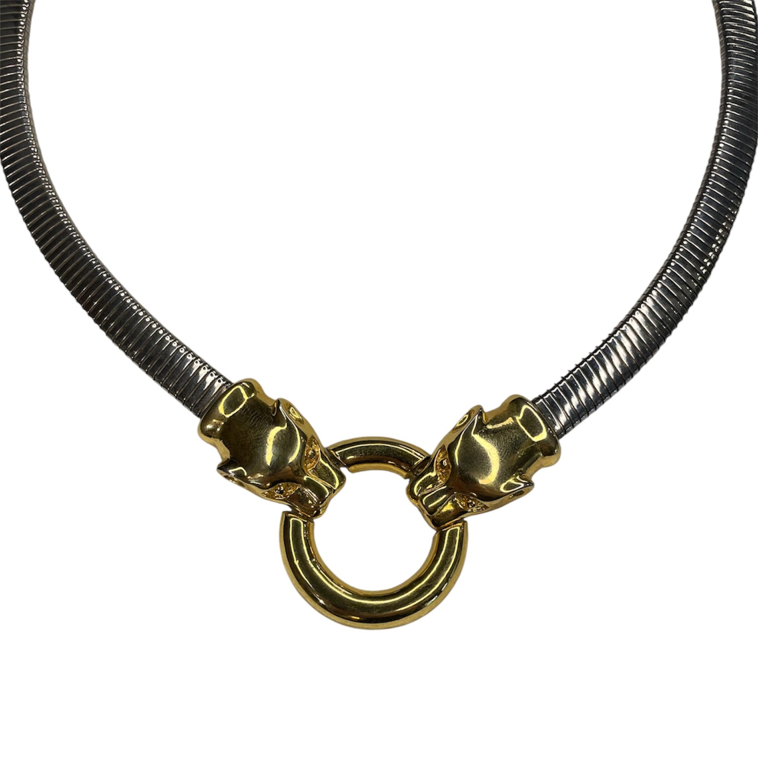 Vintage Double Jaguar Necklace