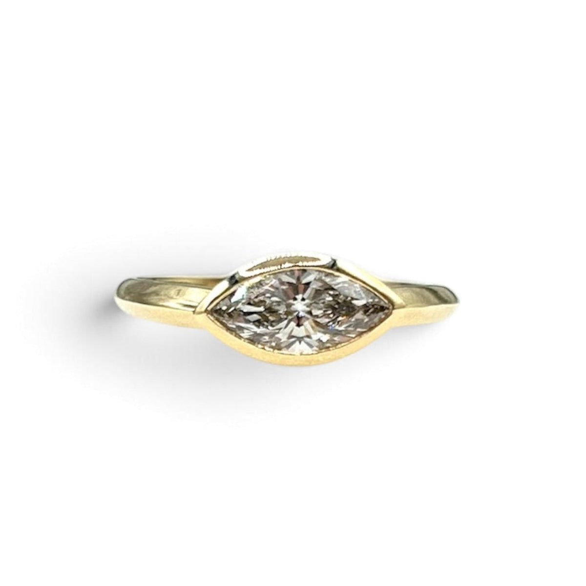 The East-West Bezel Marquise Ring