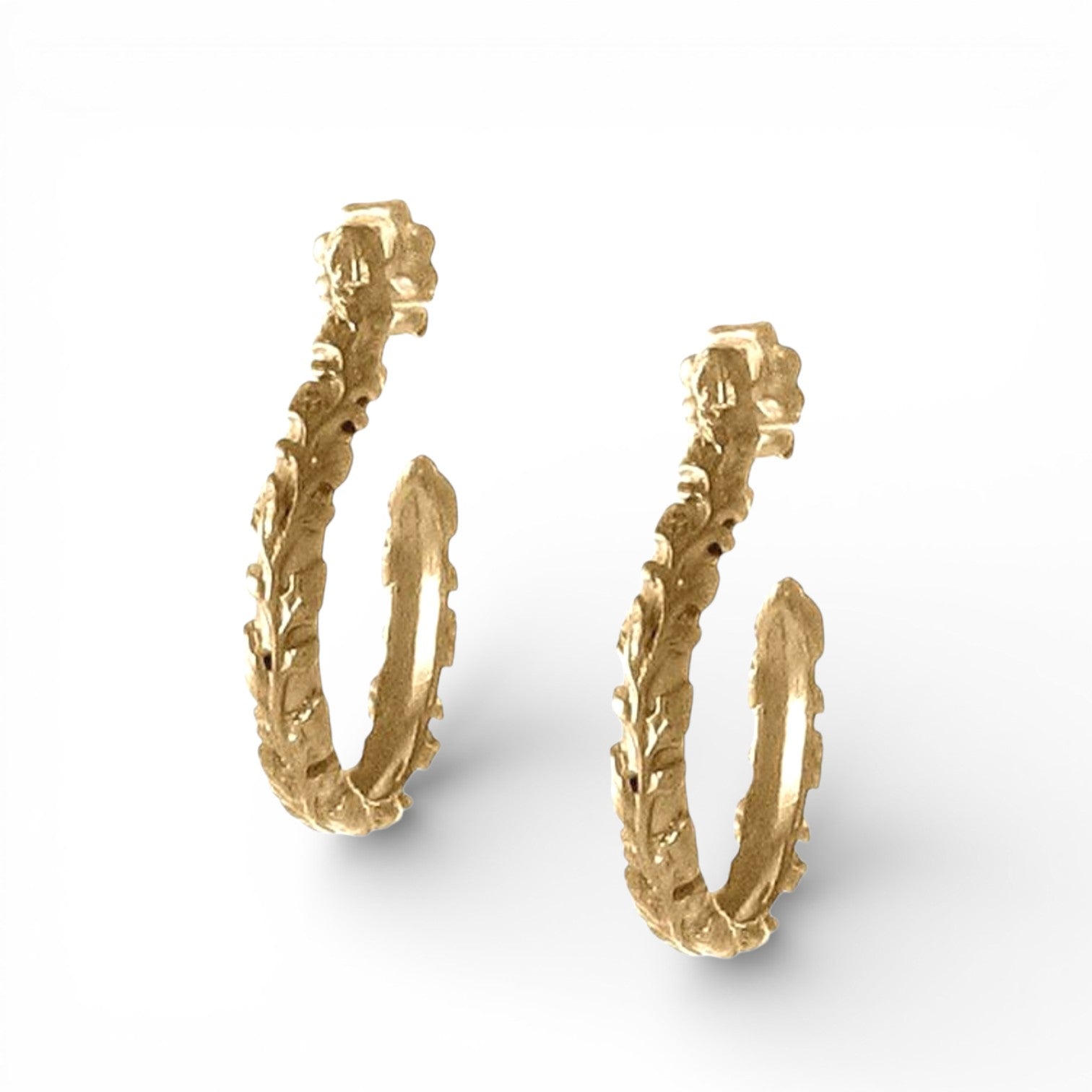 Victorian Vine Hoop Earrings