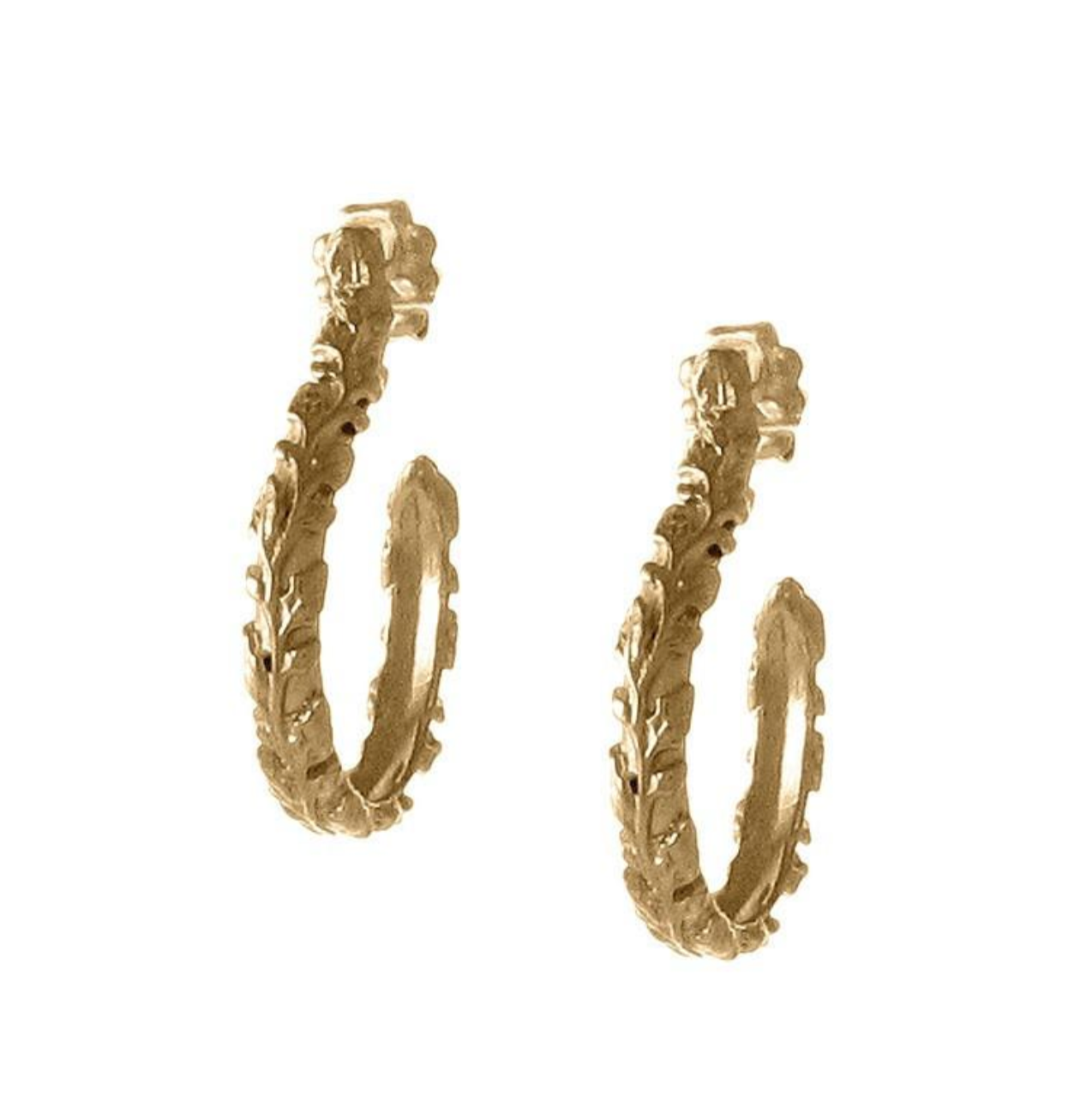 Victorian Vine Hoop Earrings
