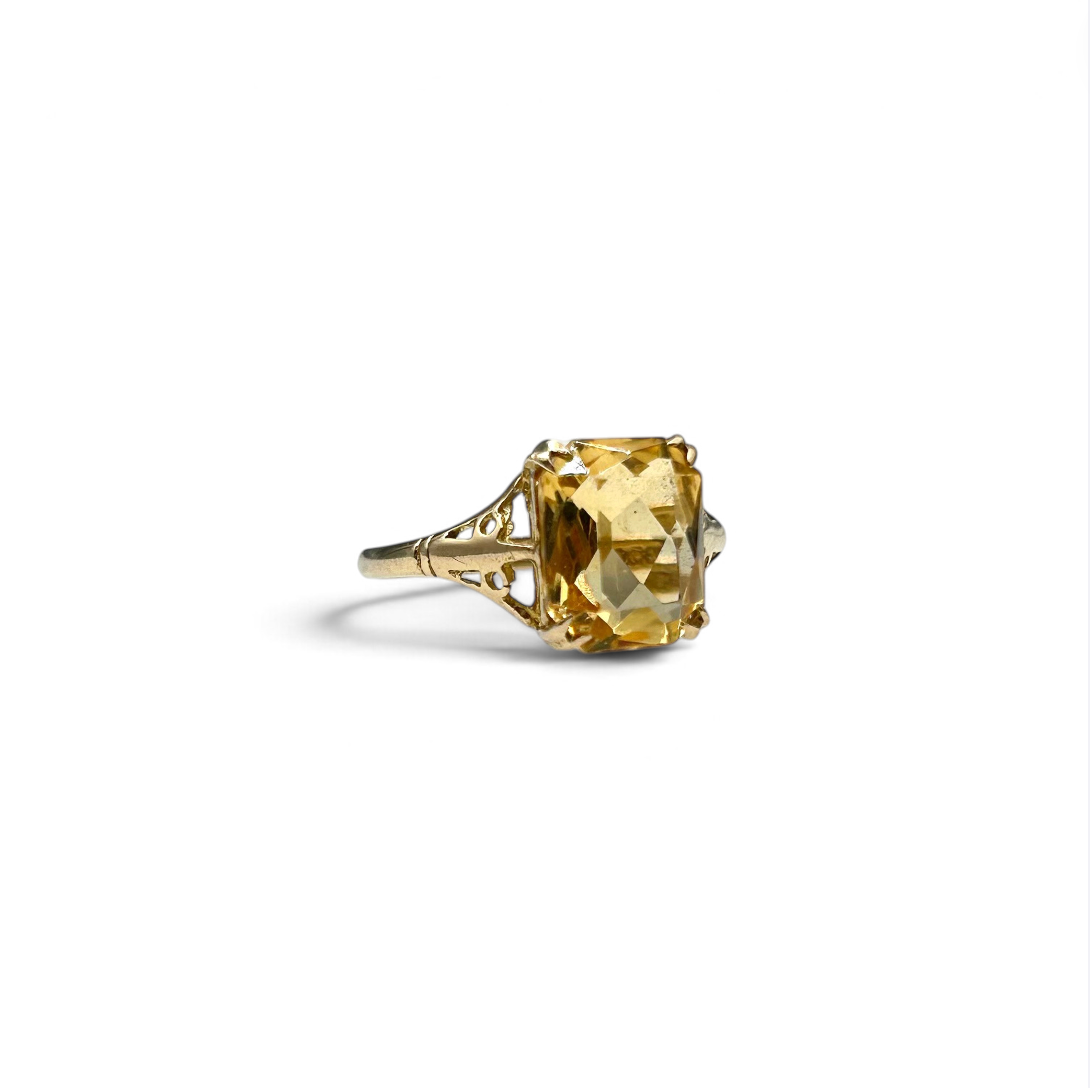Antique Citrine Ring