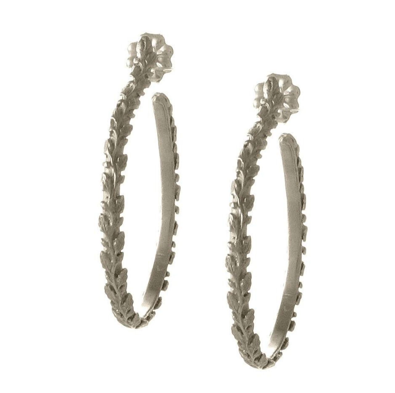 Victorian Vine Hoop Earrings