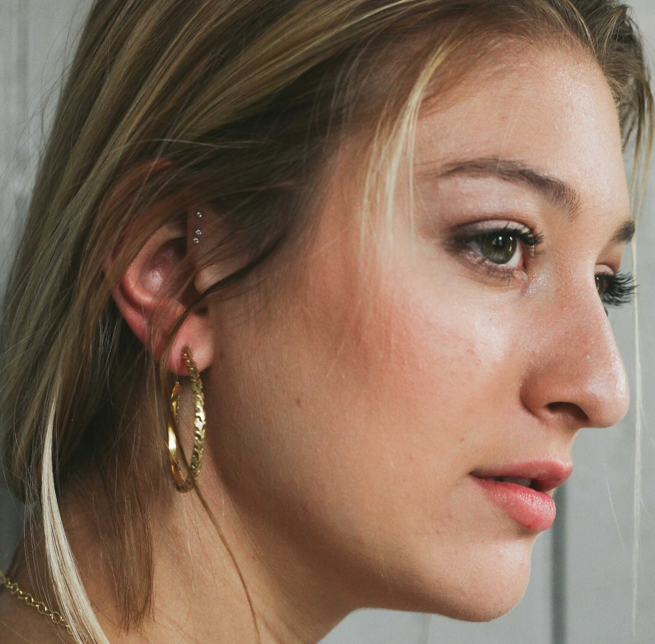 Victorian Vine Hoop Earrings