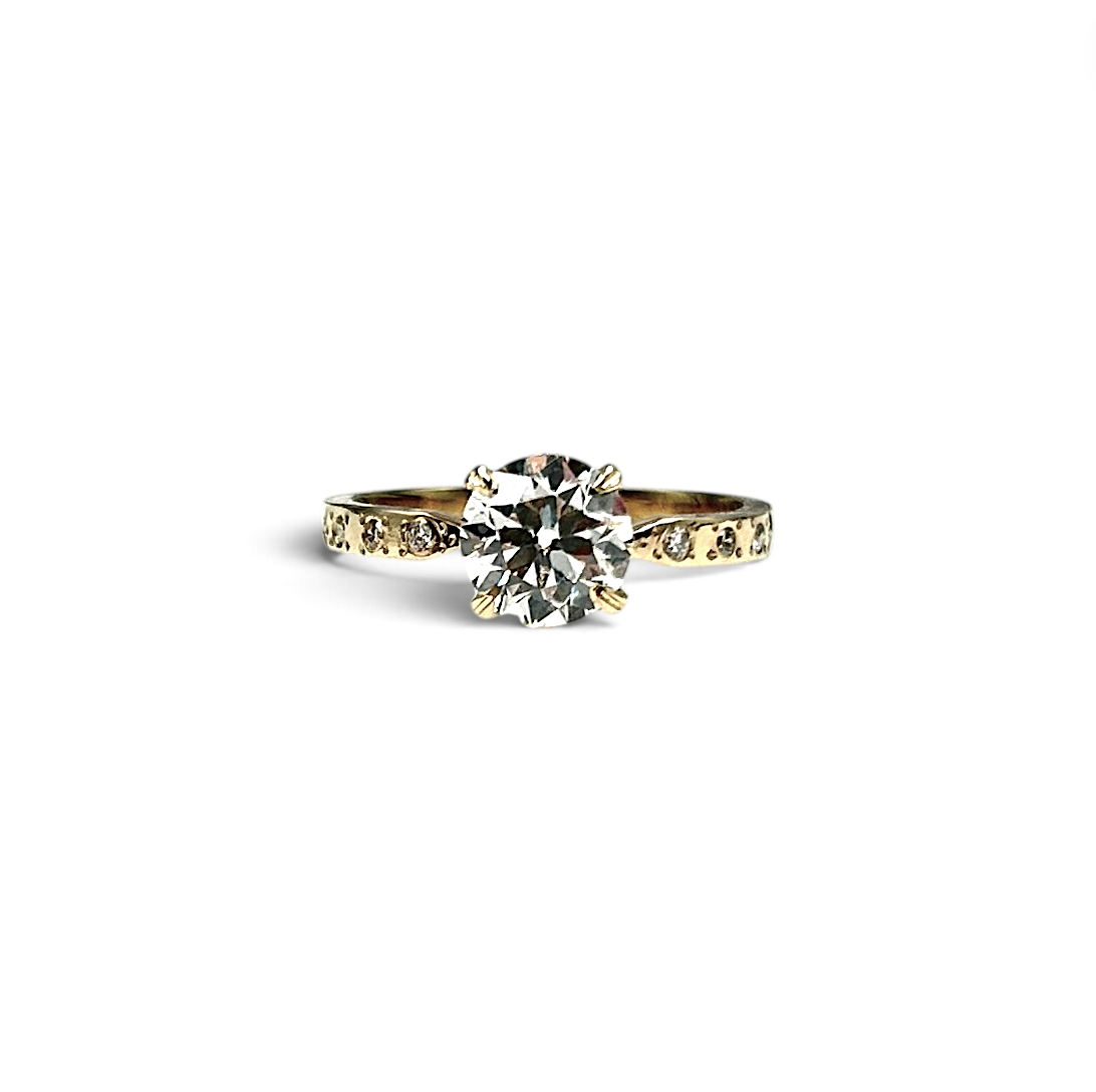 The Celestial Engagement Ring w. Old Euro