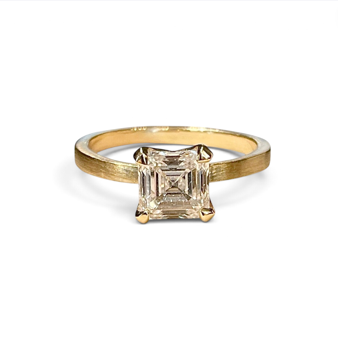 Asscher Cut Engagement Ring