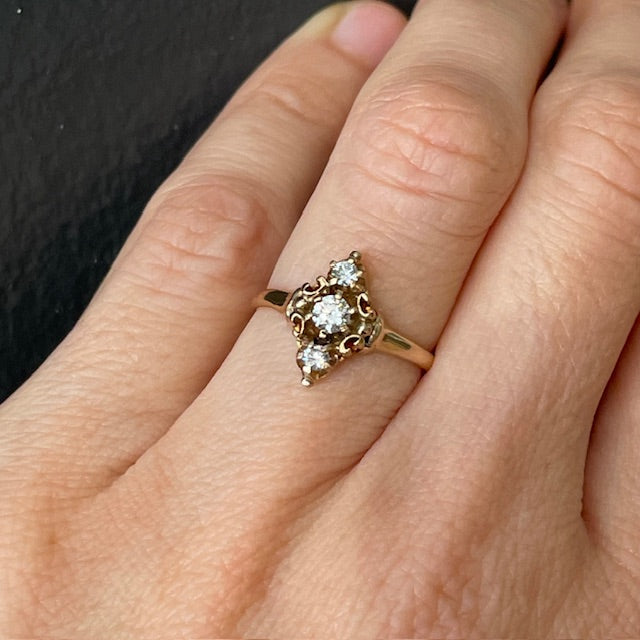 Victorian Marquise Diamond Ring